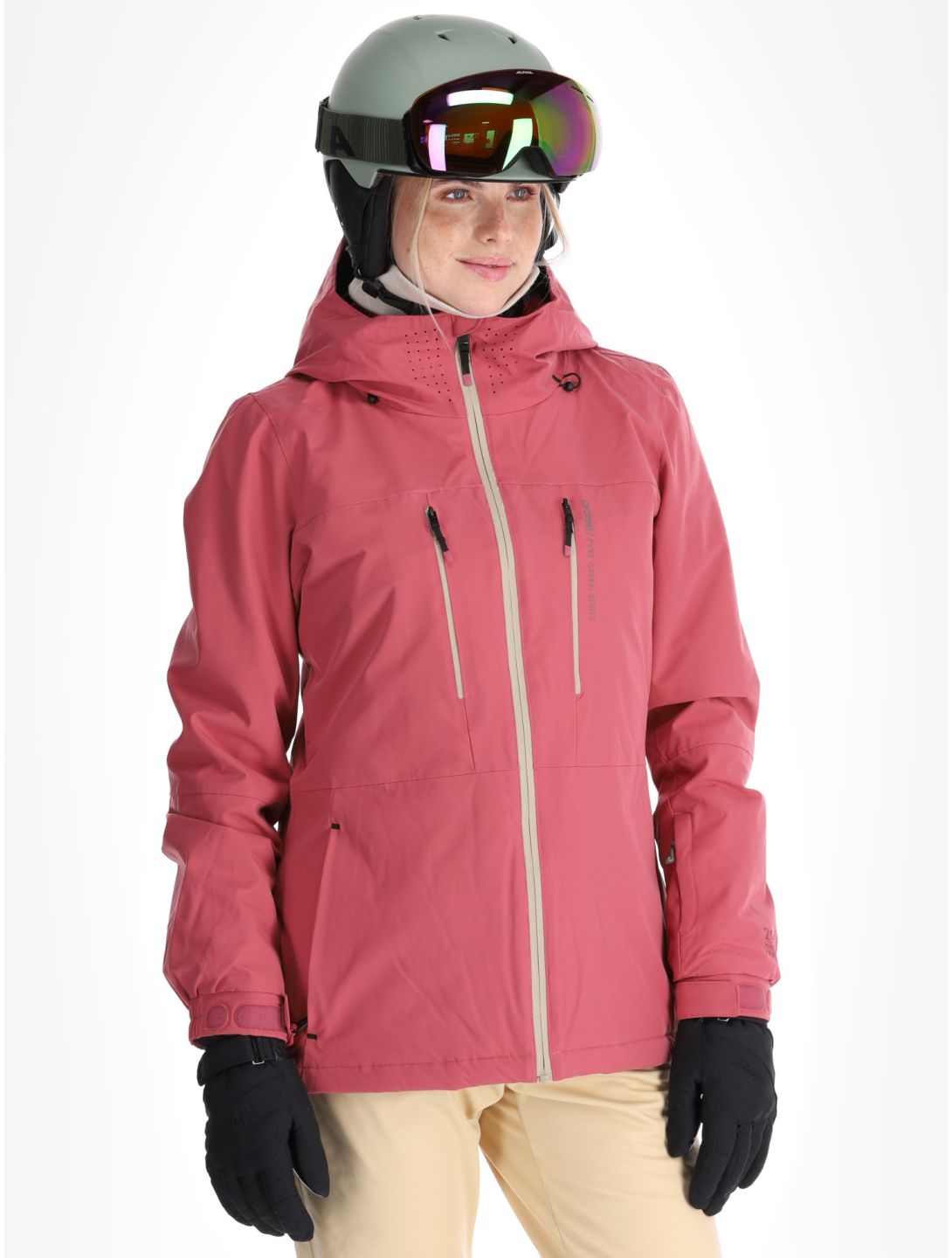 Protest, PRTBEVERLY veste de ski femmes Rose Dust rose 