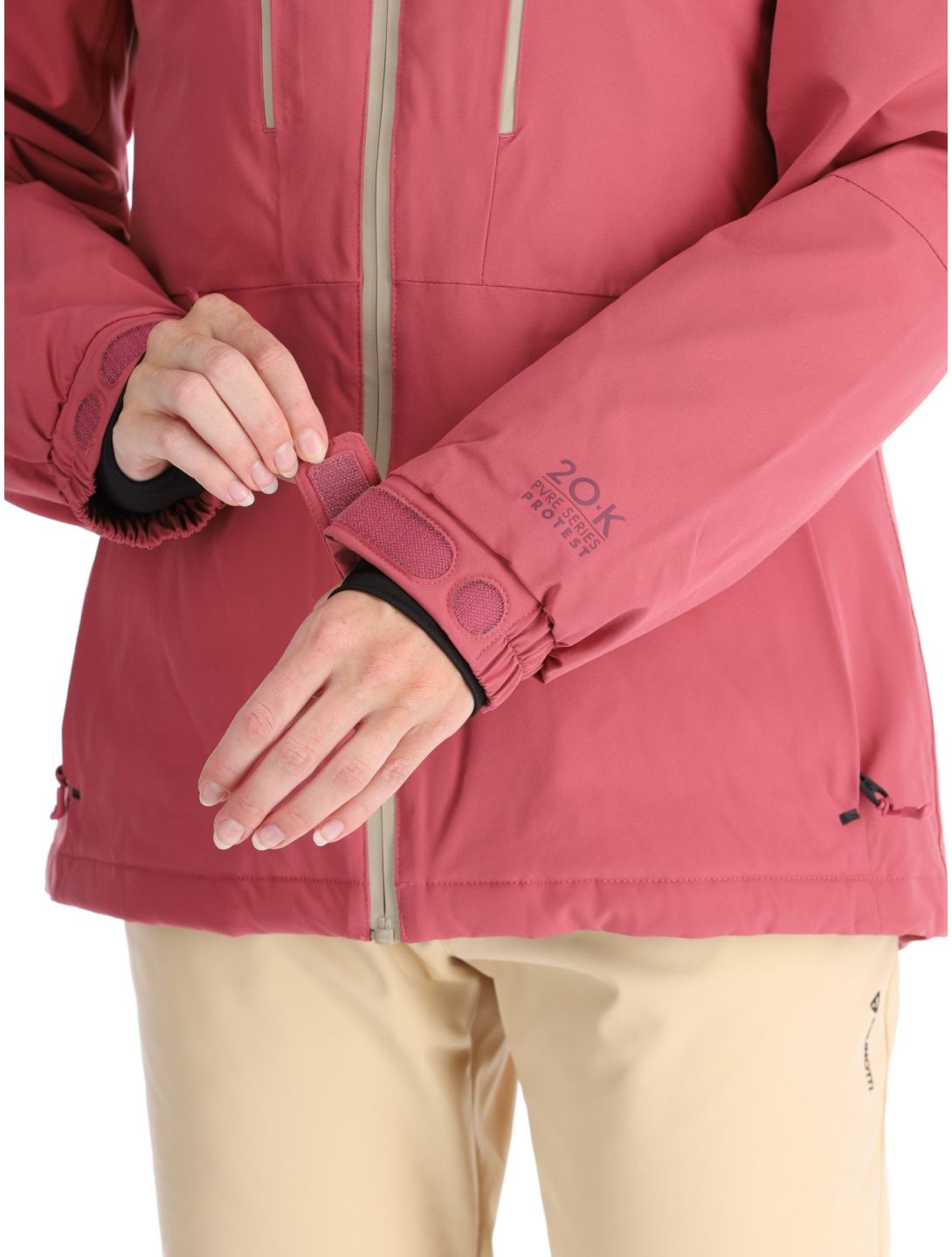 Protest, PRTBEVERLY veste de ski femmes Rose Dust rose 