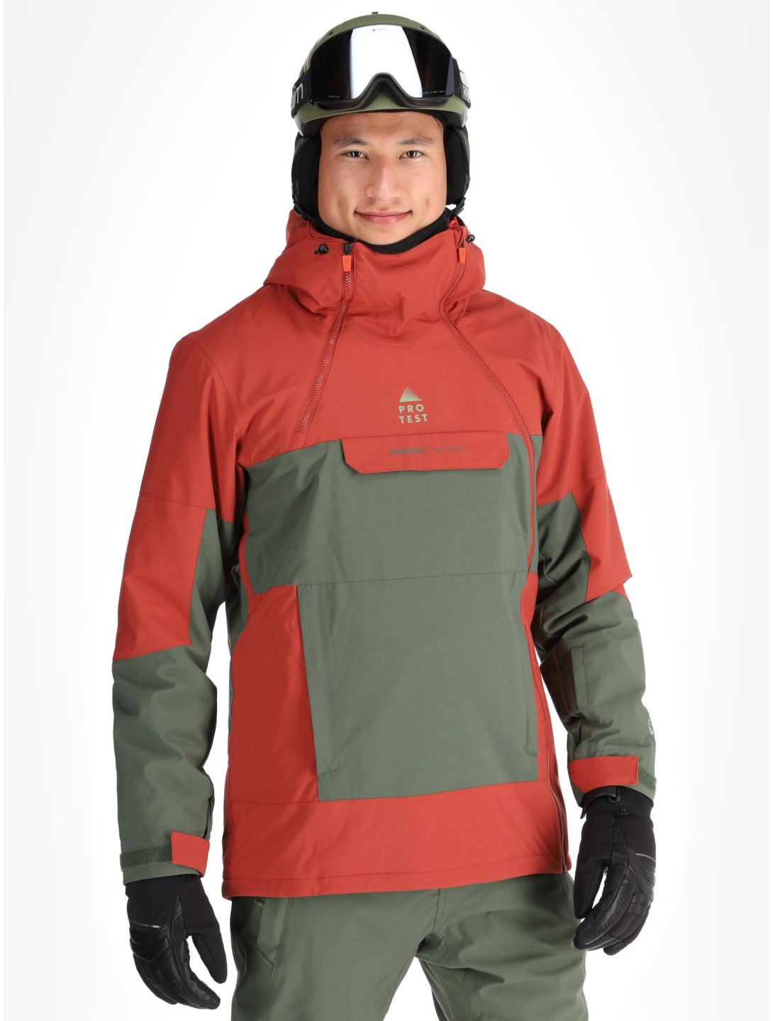 Protest, PRTDAZZLE veste de ski hommes Barn Red rouge, vert 