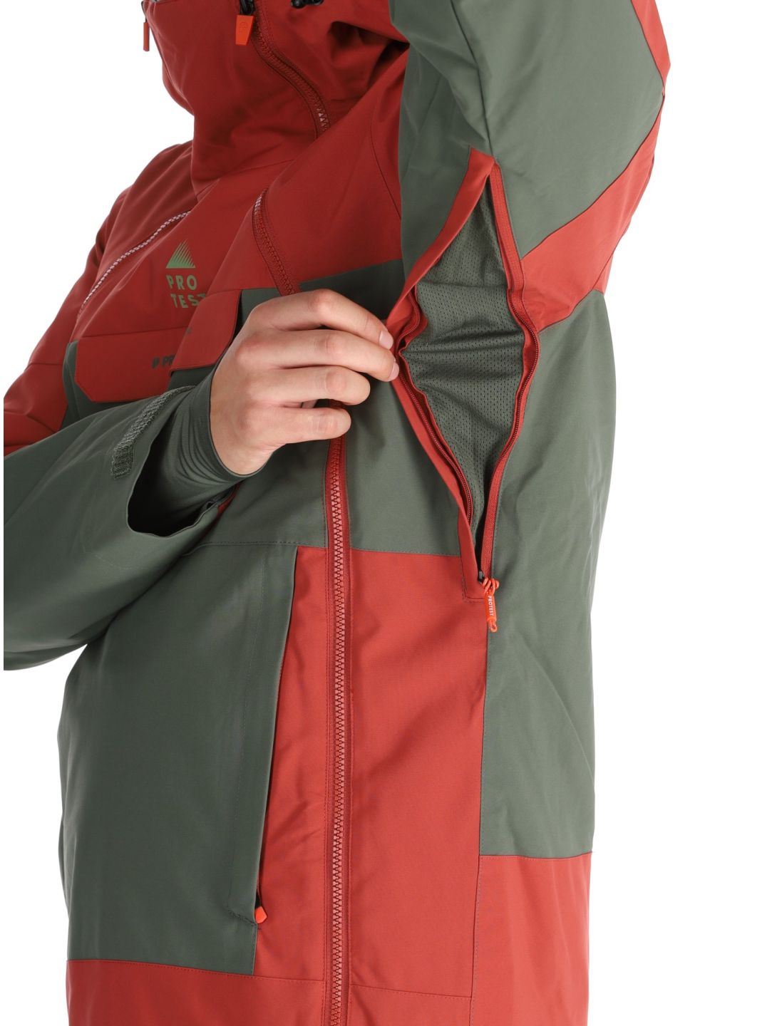 Protest, PRTDAZZLE veste de ski hommes Barn Red rouge, vert 