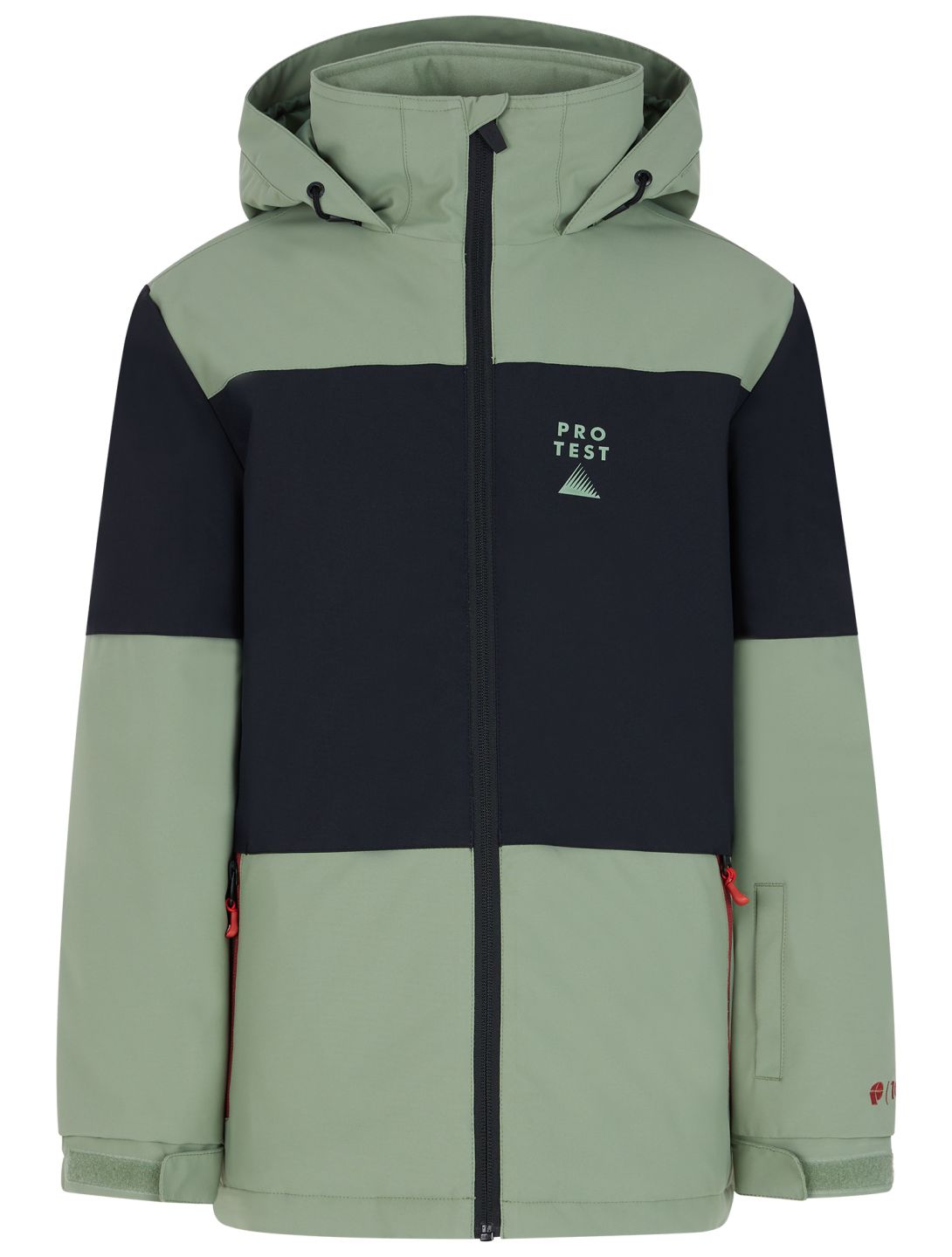 Protest, PRTDECKS JR veste de ski enfants Marl Green noir, vert 