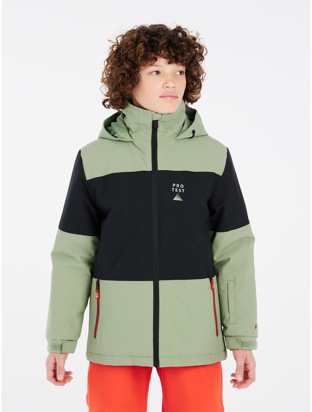 Protest, PRTDECKS JR veste de ski enfants Marl Green noir, vert 