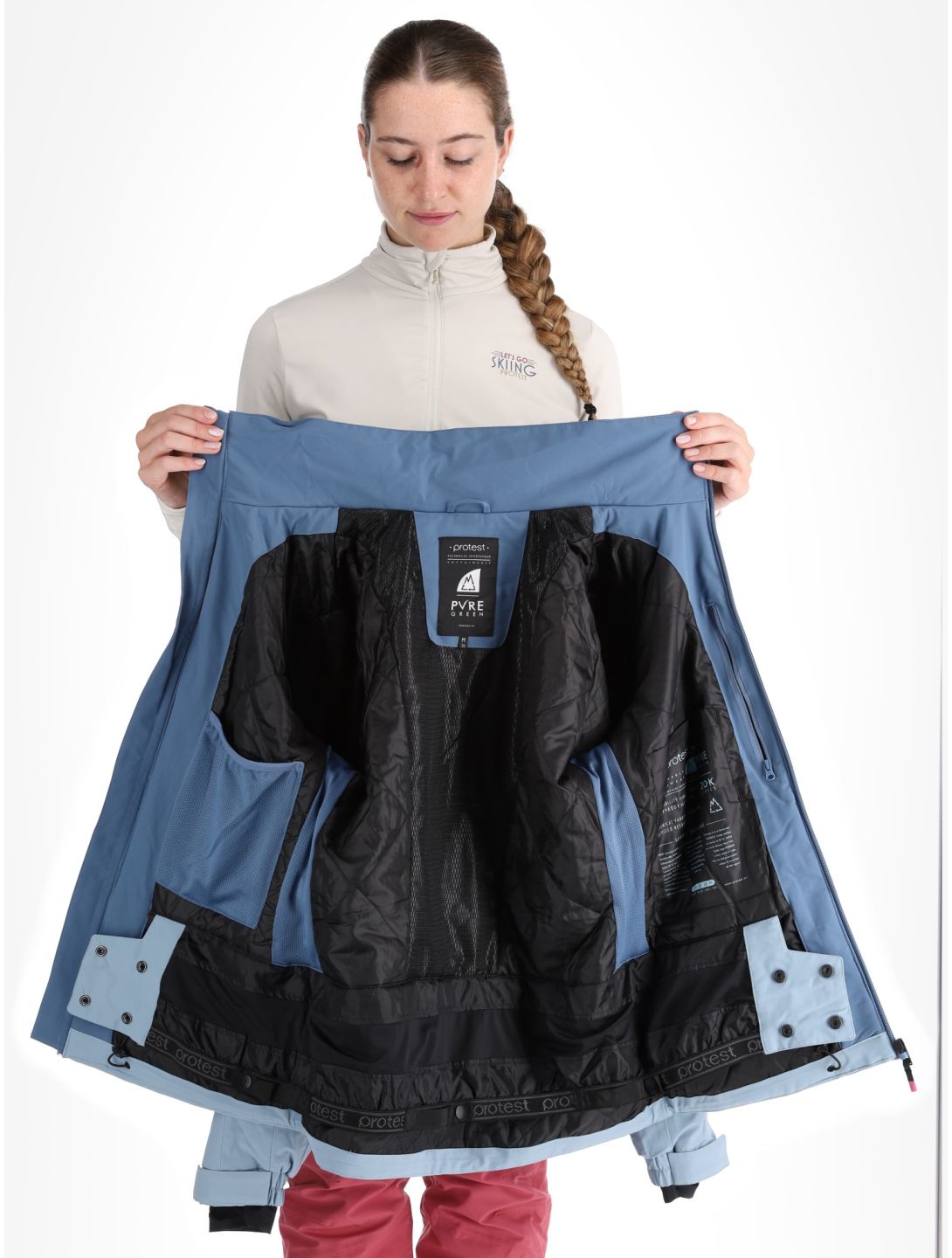 Protest, PRTDISK veste de ski femmes Galaxy bleu 