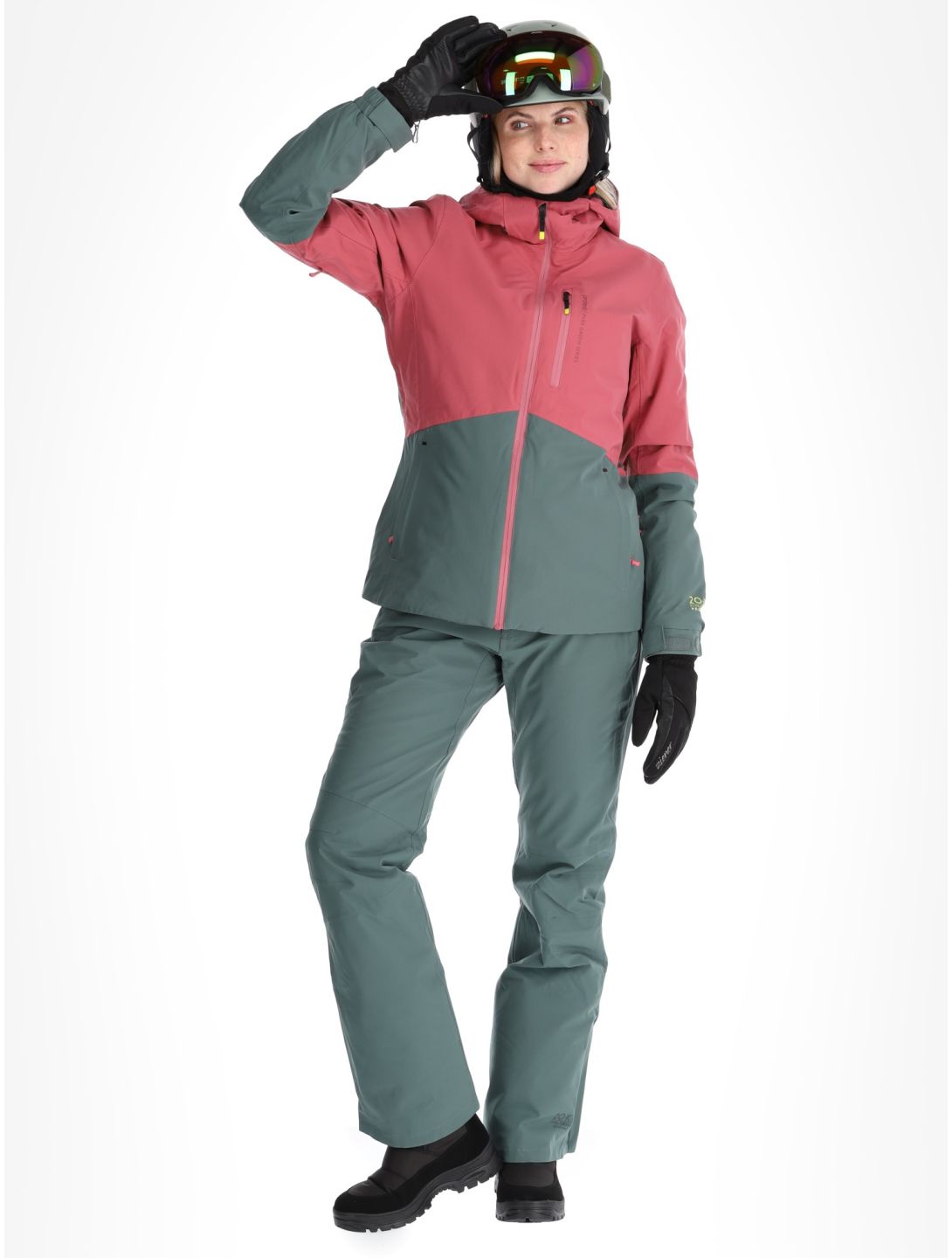 Protest, PRTDISK veste de ski femmes Rose Dust rose, vert 