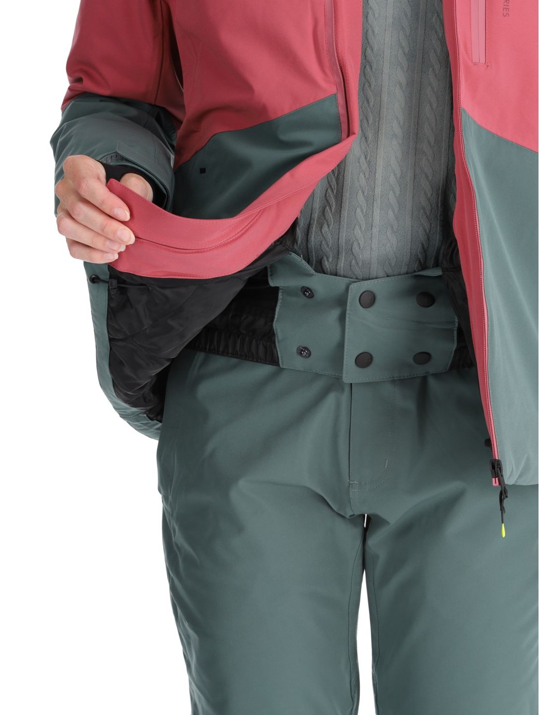 Protest, PRTDISK veste de ski femmes Rose Dust rose, vert 