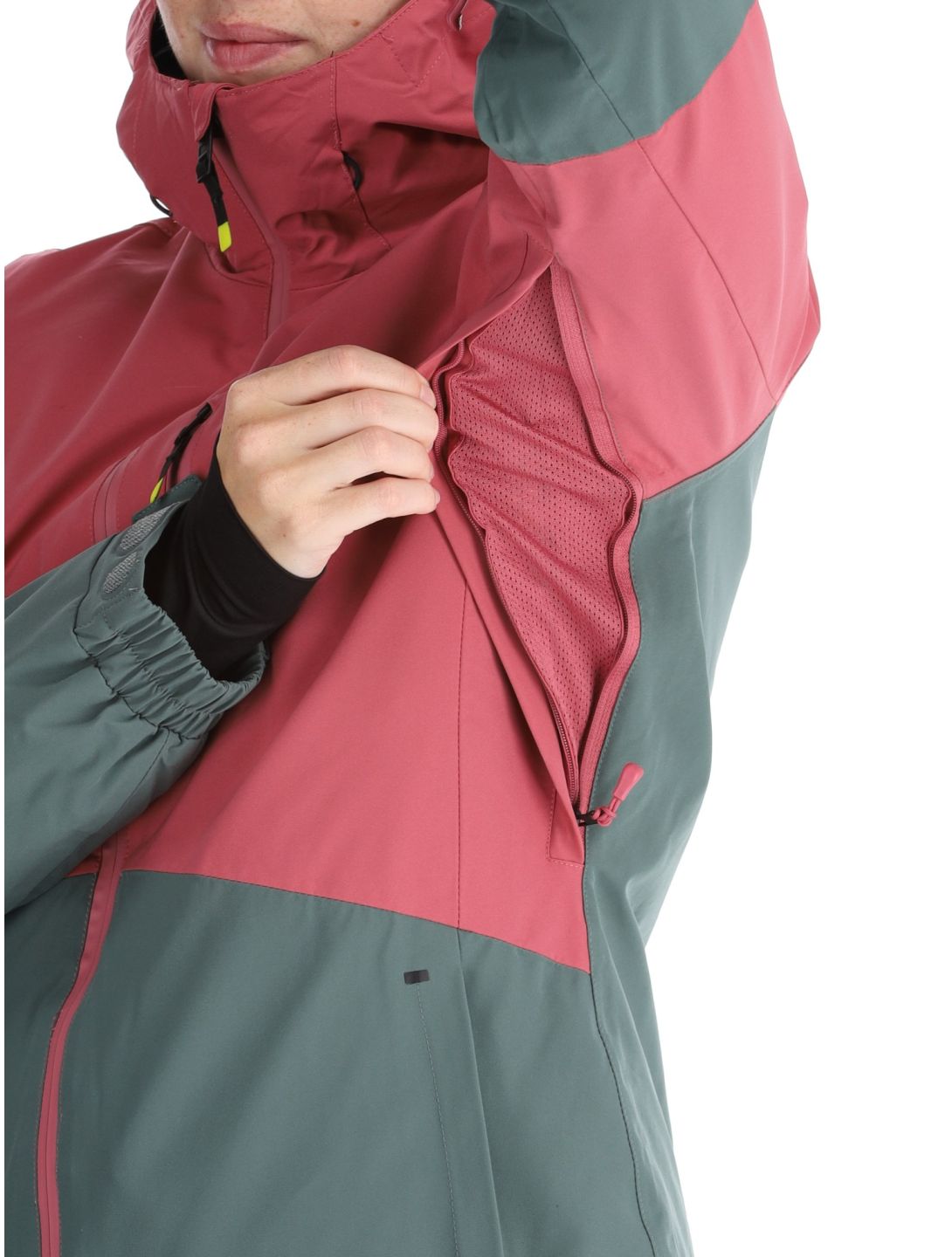 Protest, PRTDISK veste de ski femmes Rose Dust rose, vert 