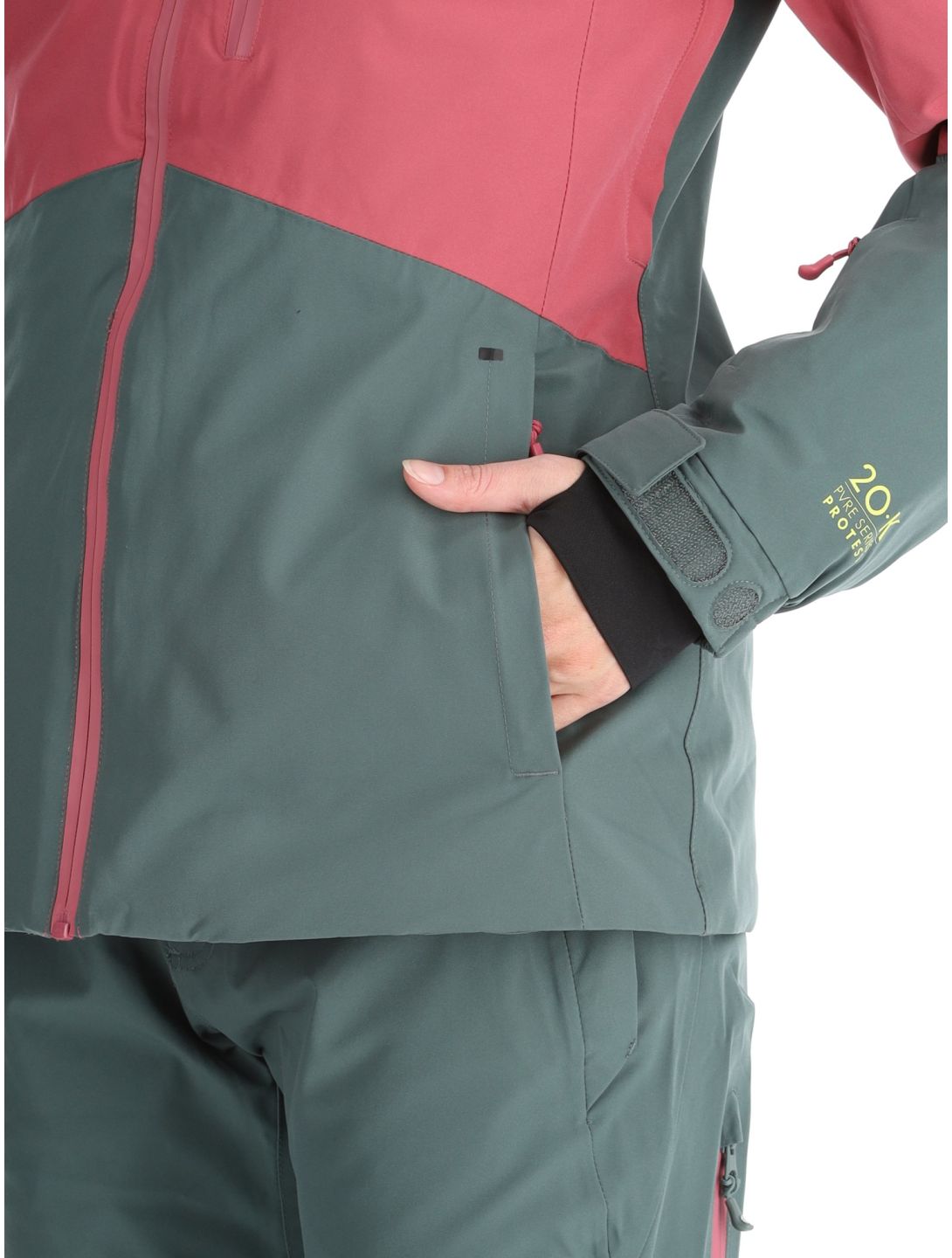 Protest, PRTDISK veste de ski femmes Rose Dust rose, vert 