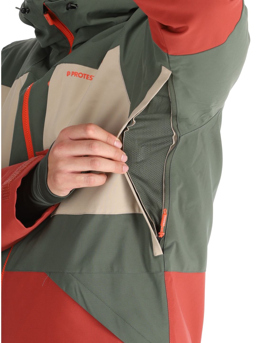 Protest, PRTENSTONE veste de ski hommes Barn Red rouge, vert 