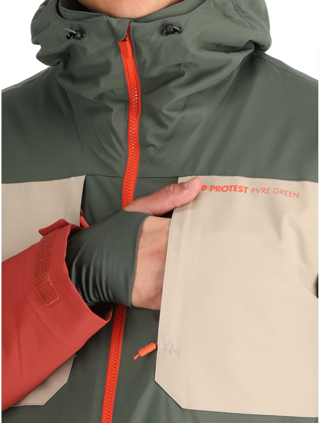 Protest, PRTENSTONE veste de ski hommes Barn Red rouge, vert 