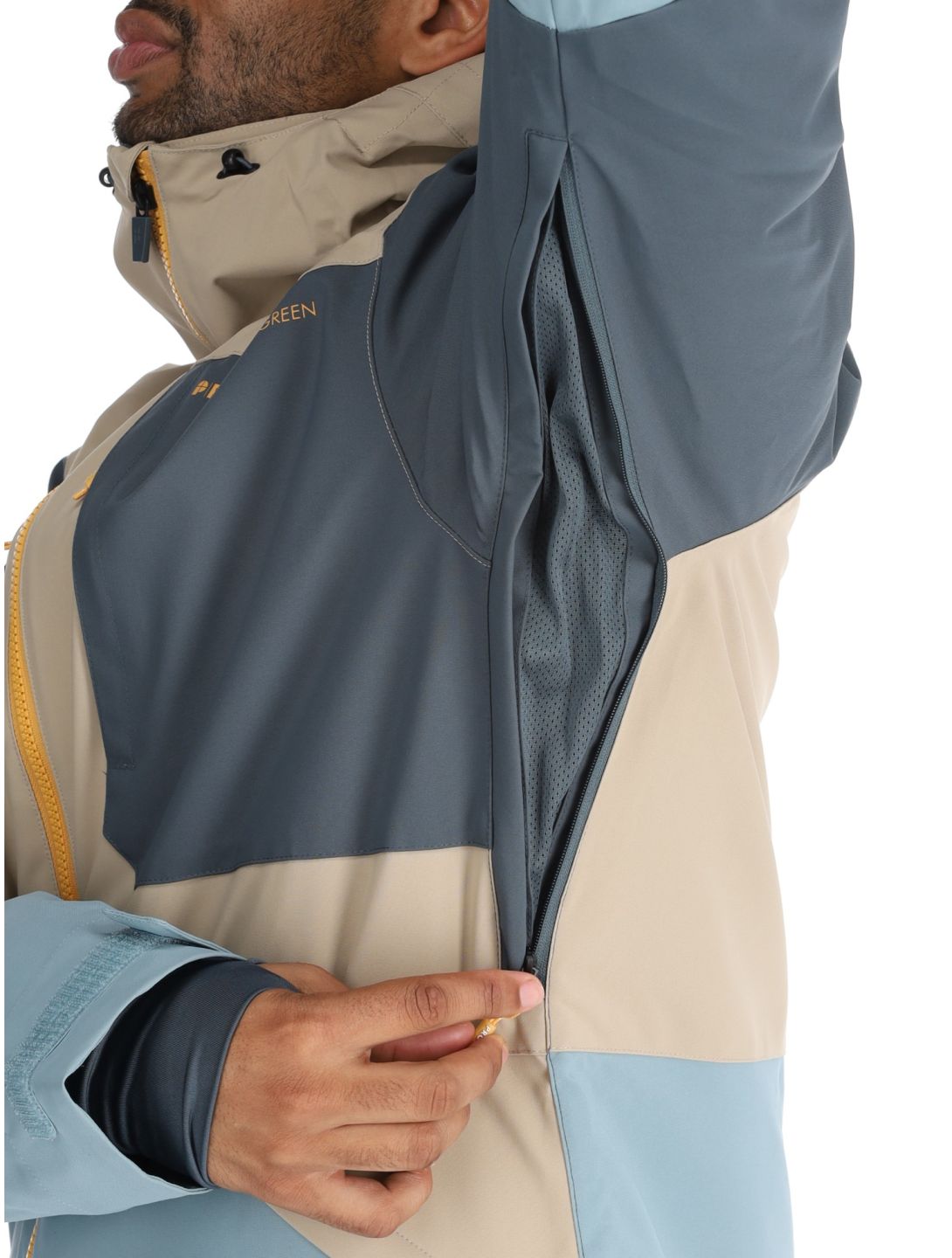 Protest, PRTENSTONE veste de ski hommes Steel Blue beige, bleu 