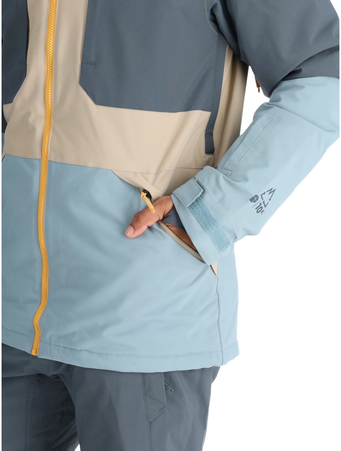 Protest, PRTENSTONE veste de ski hommes Steel Blue beige, bleu 