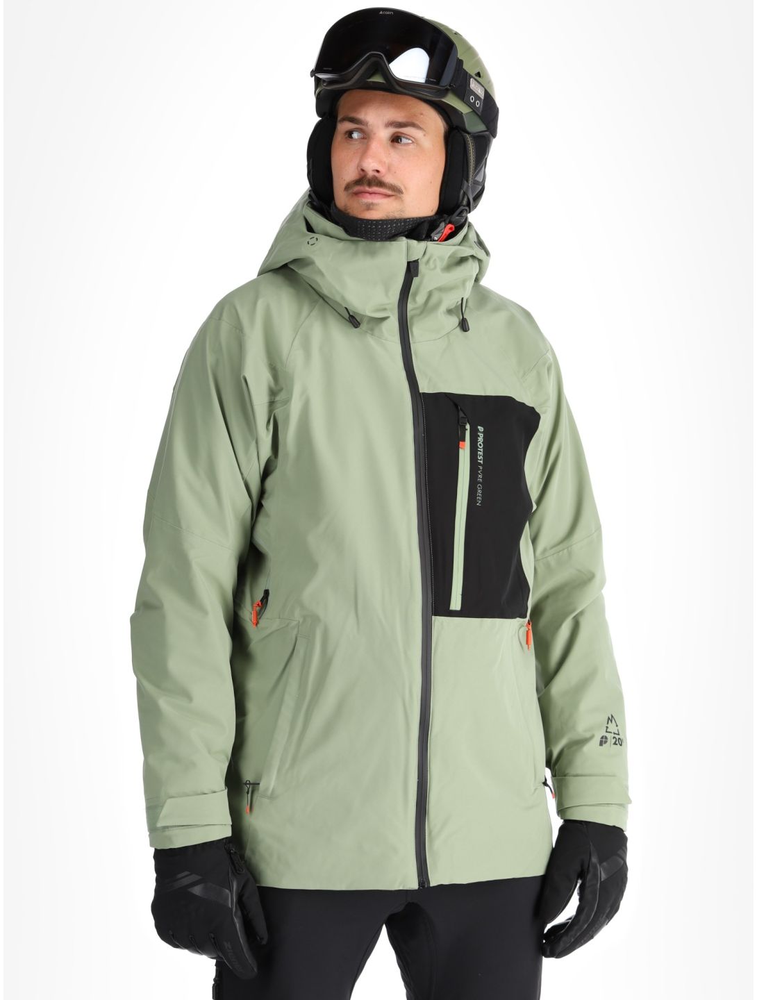 Protest, PRTFOUND veste de ski hommes Marl Green vert 