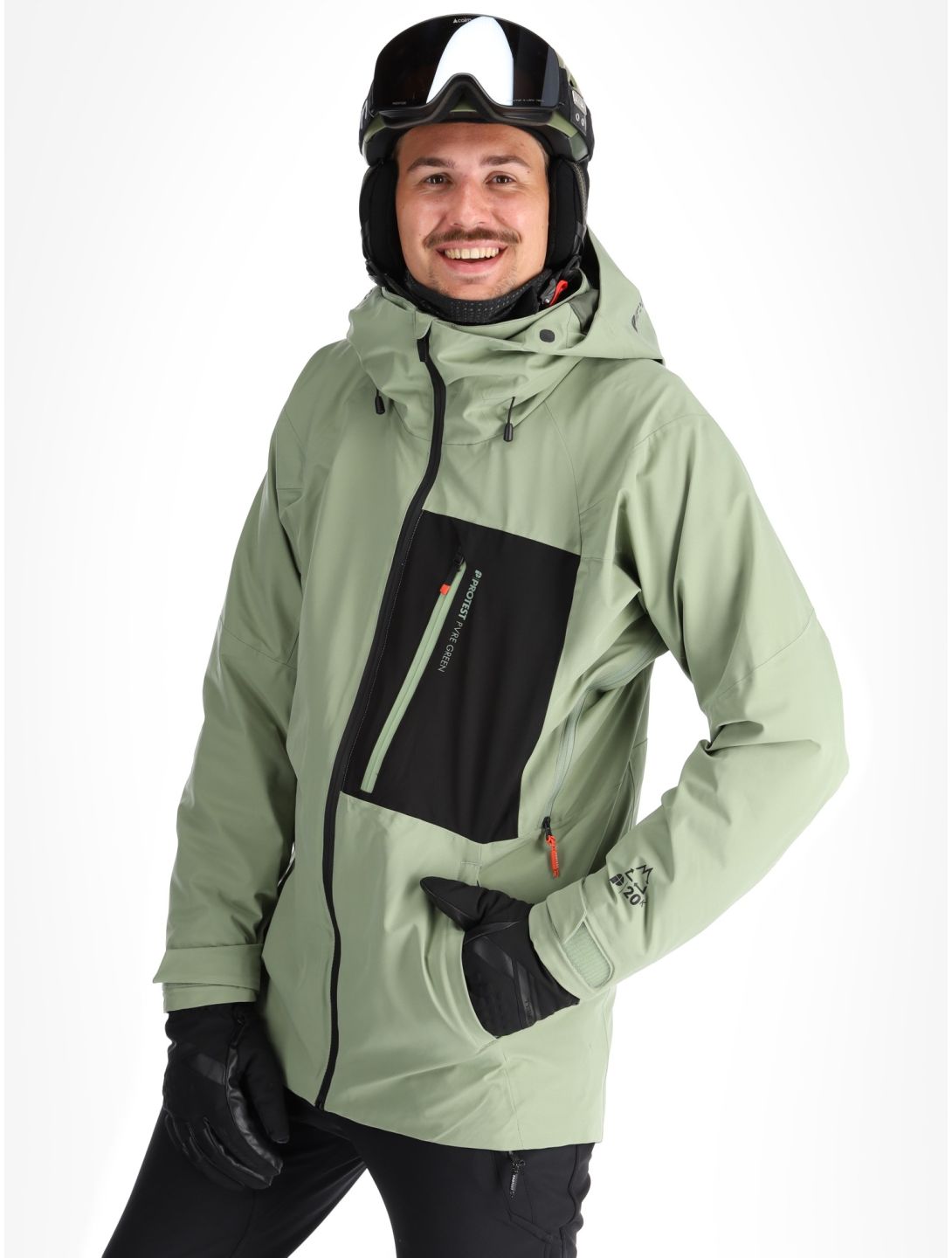 Protest, PRTFOUND veste de ski hommes Marl Green vert 