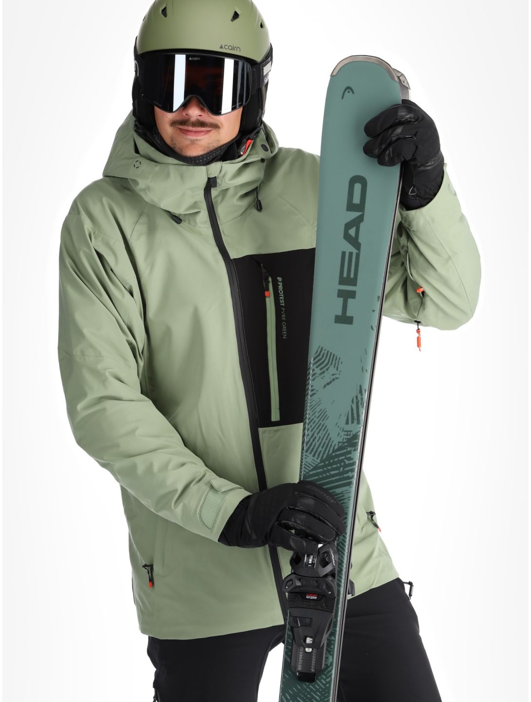 Protest, PRTFOUND veste de ski hommes Marl Green vert 