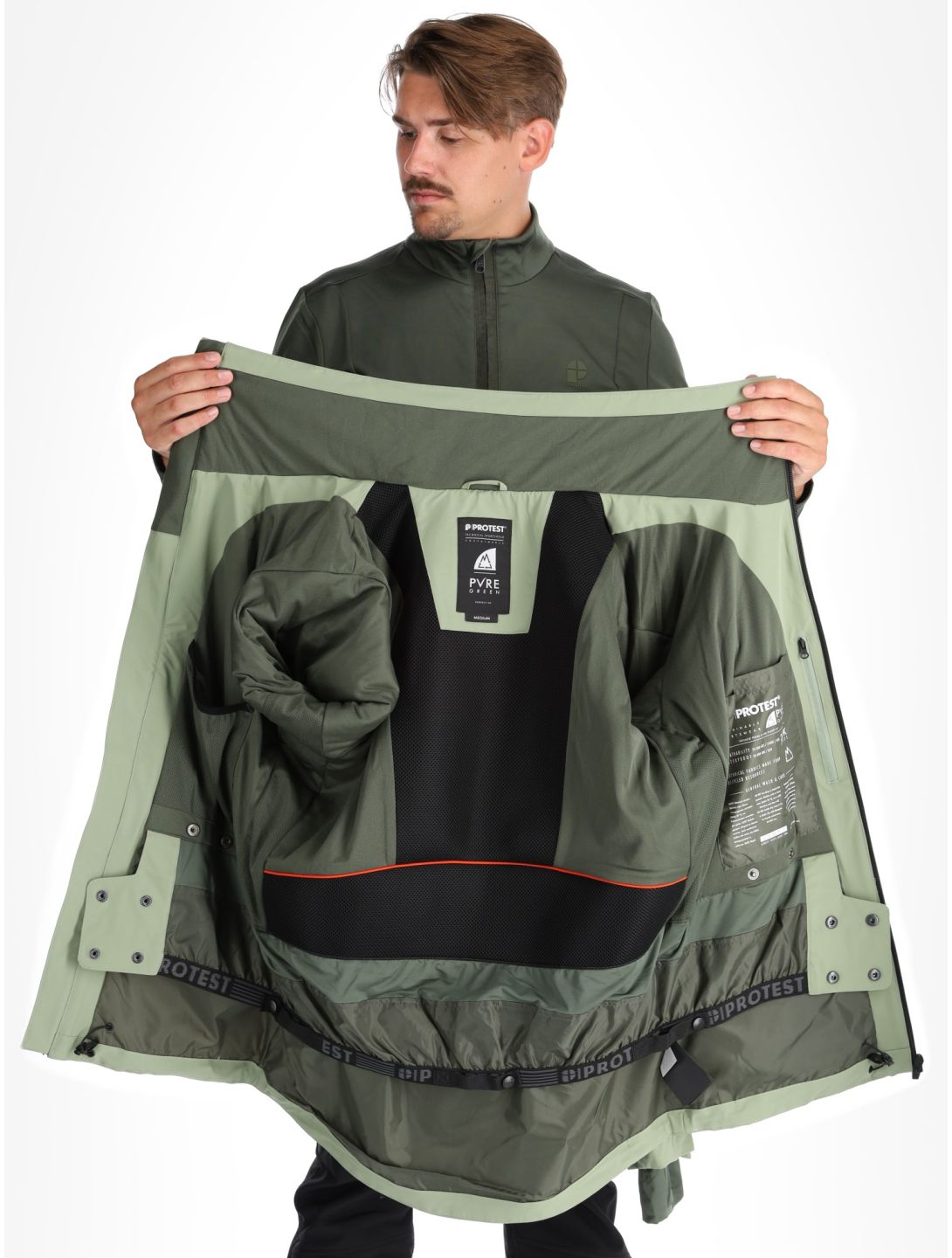 Protest, PRTFOUND veste de ski hommes Marl Green vert 