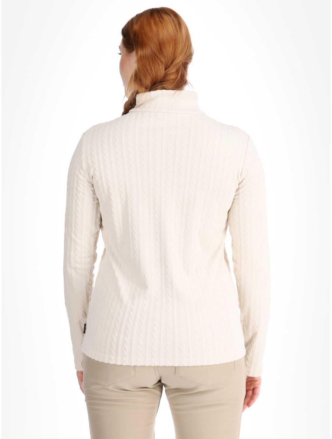 Protest, PRTGAIL 1/4 zip pull de ski femmes Kitoff White blanc 