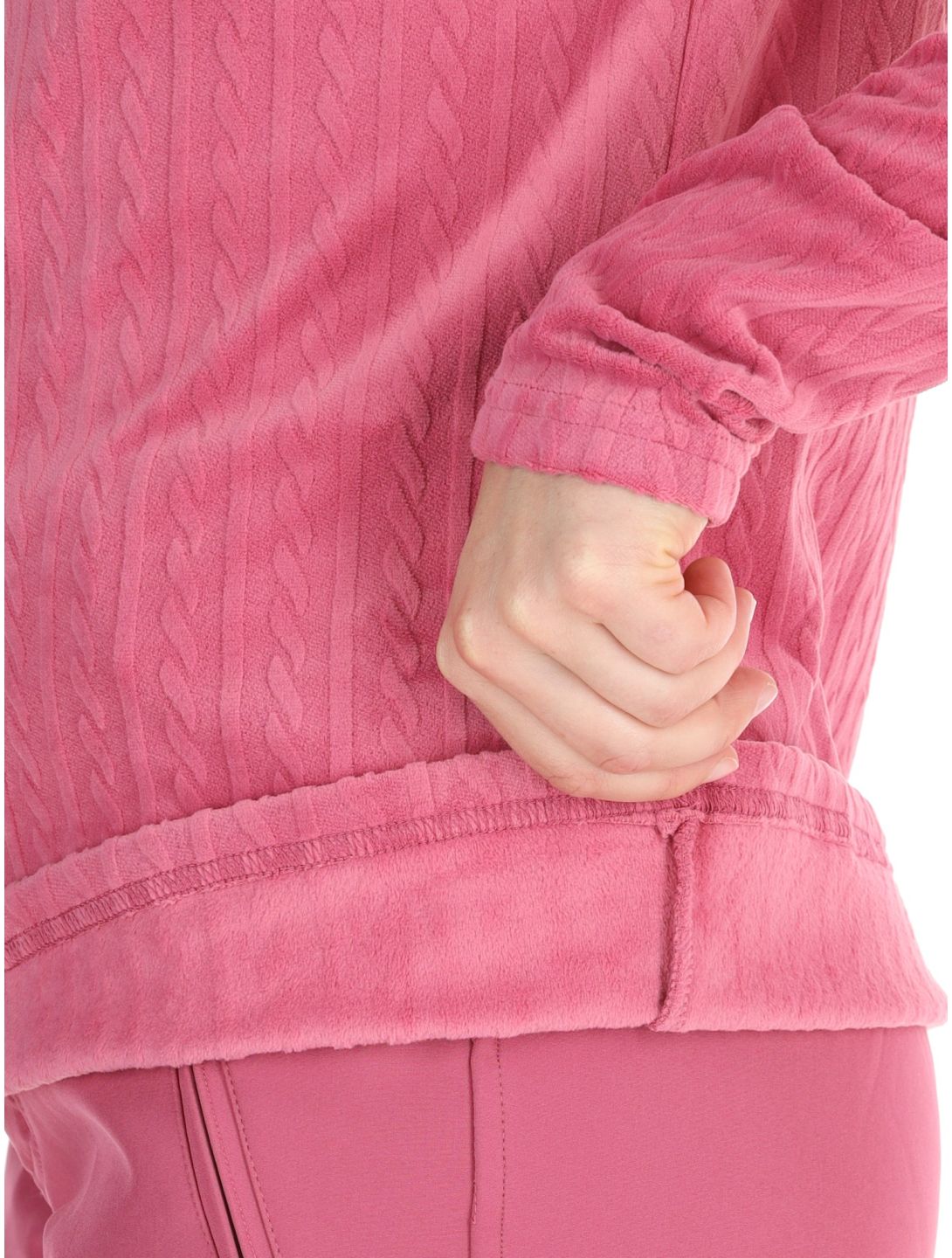 Protest, PRTGAIL 1/4 zip pull de ski femmes Rose Dust rose 