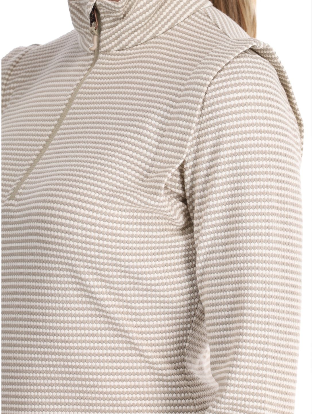 Protest, PRTIVORY 1/4 zip pull de ski femmes Bamboo Beige beige 