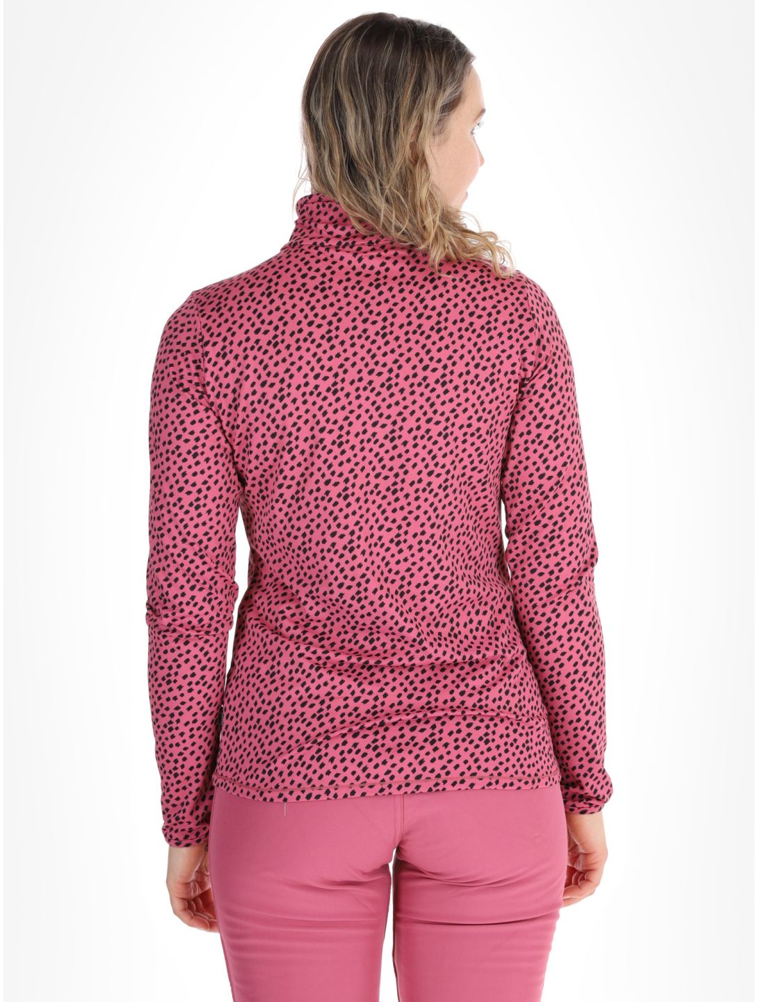 Protest, PRTKACEY 1/4 zip pull de ski femmes Rose Dust rose 