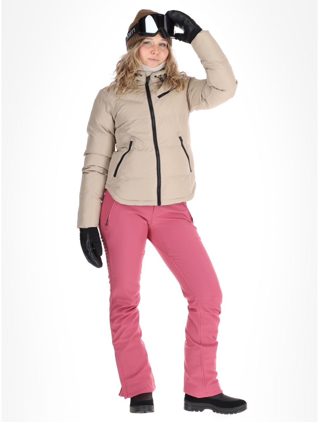 Protest, PRTLUCID veste de ski femmes Bamboo Beige beige 