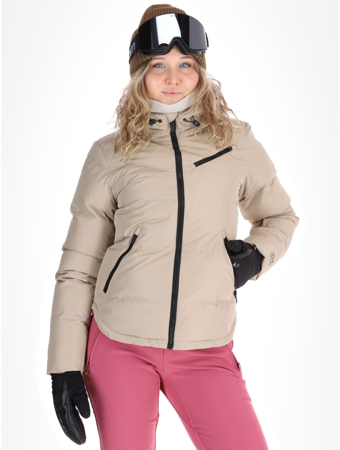 Protest, PRTLUCID veste de ski femmes Bamboo Beige beige 