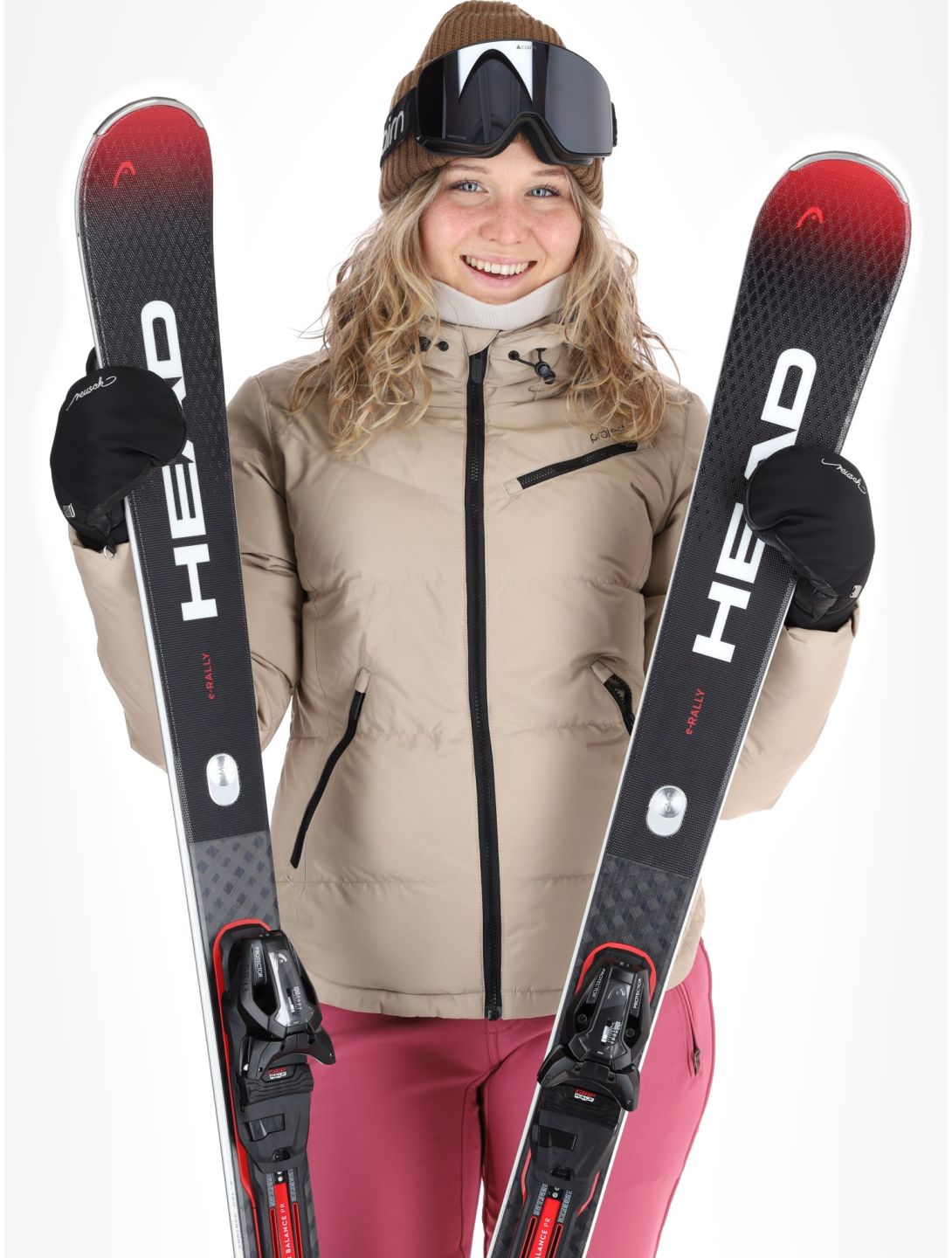 Protest, PRTLUCID veste de ski femmes Bamboo Beige beige 