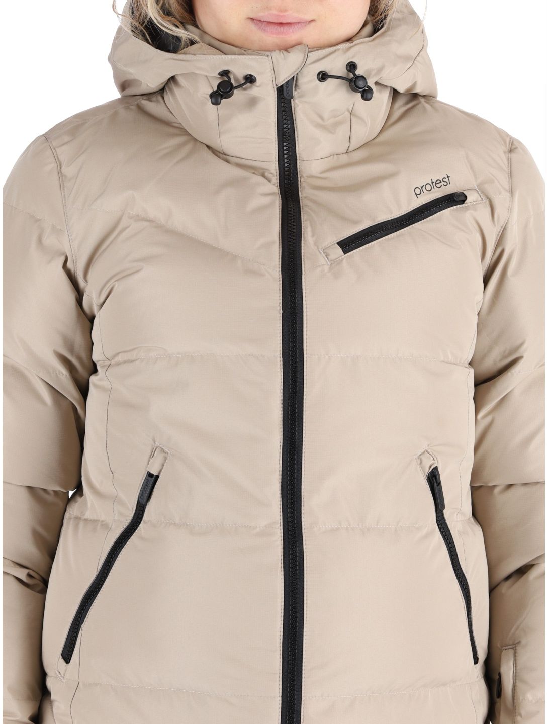 Protest, PRTLUCID veste de ski femmes Bamboo Beige beige 