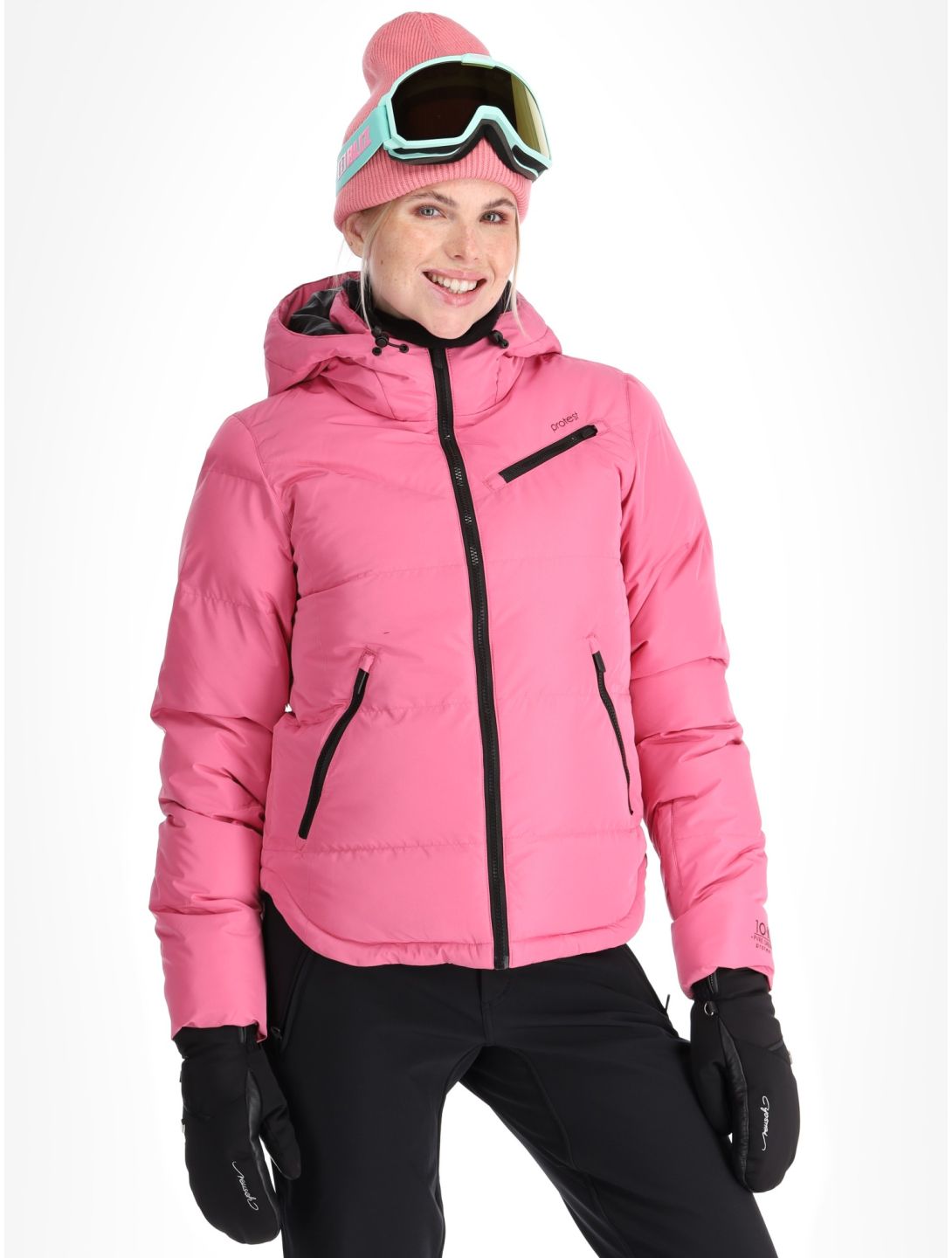 Protest, PRTLUCID veste de ski femmes Foxy Pink rose 