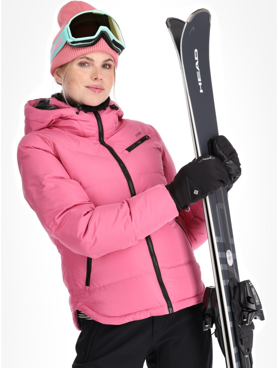 Protest, PRTLUCID veste de ski femmes Foxy Pink rose 