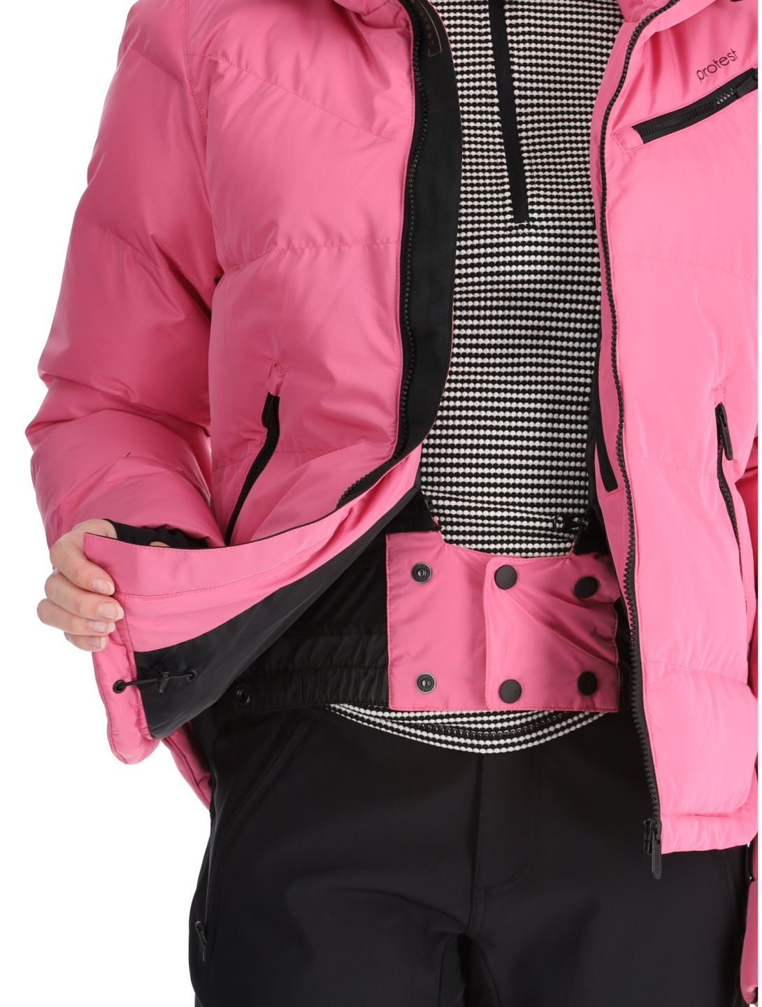 Protest, PRTLUCID veste de ski femmes Foxy Pink rose 