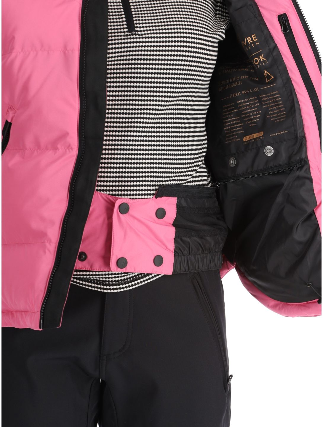 Protest, PRTLUCID veste de ski femmes Foxy Pink rose 