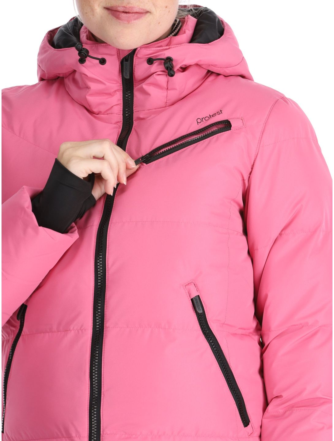 Protest, PRTLUCID veste de ski femmes Foxy Pink rose 