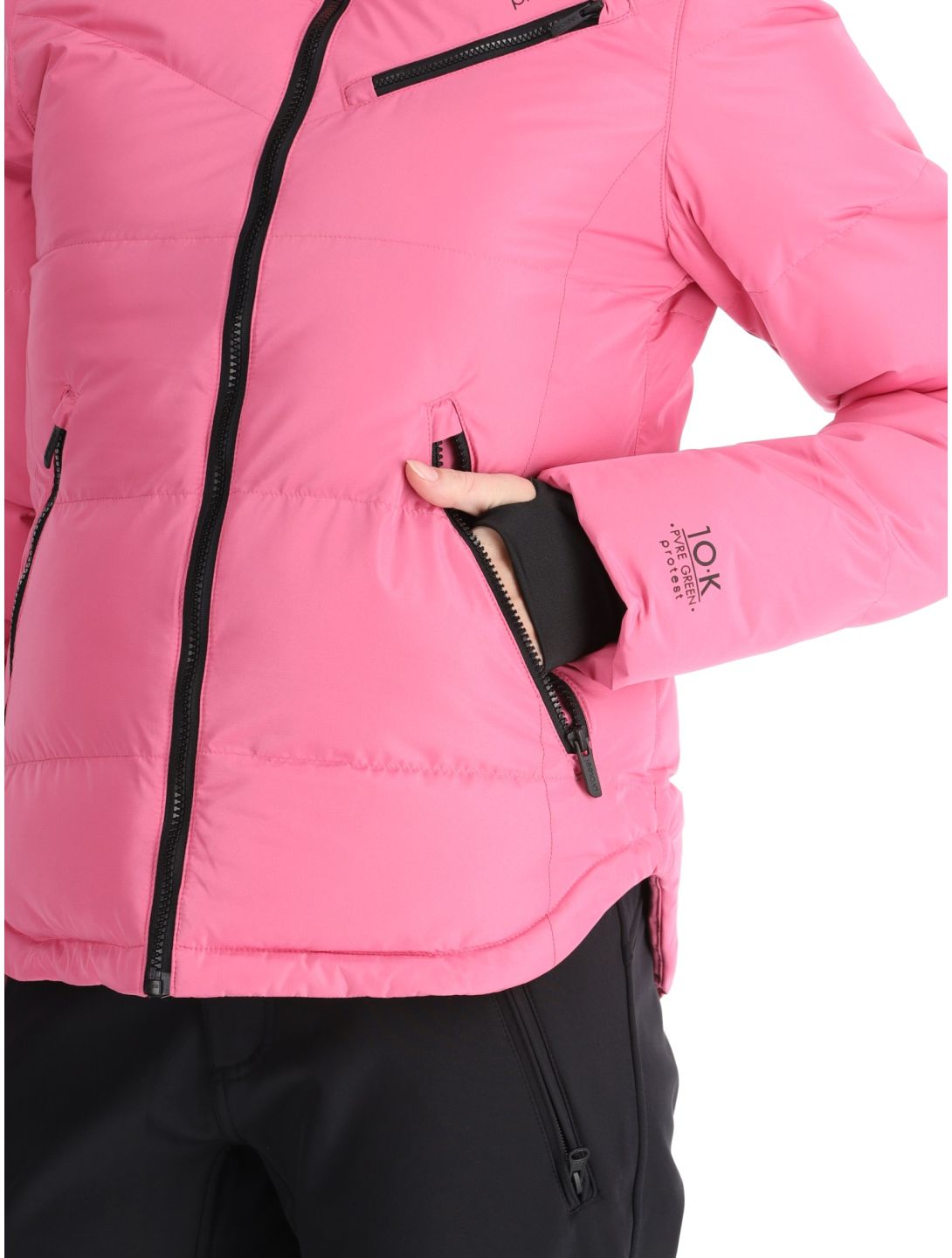 Protest, PRTLUCID veste de ski femmes Foxy Pink rose 