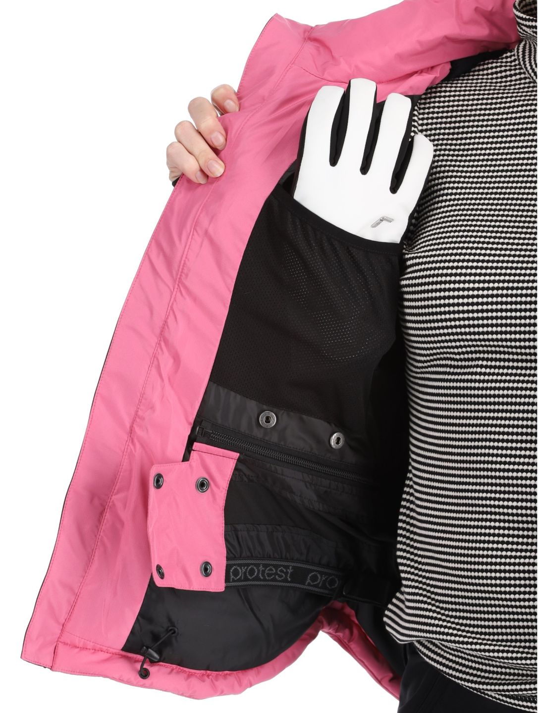 Protest, PRTLUCID veste de ski femmes Foxy Pink rose 