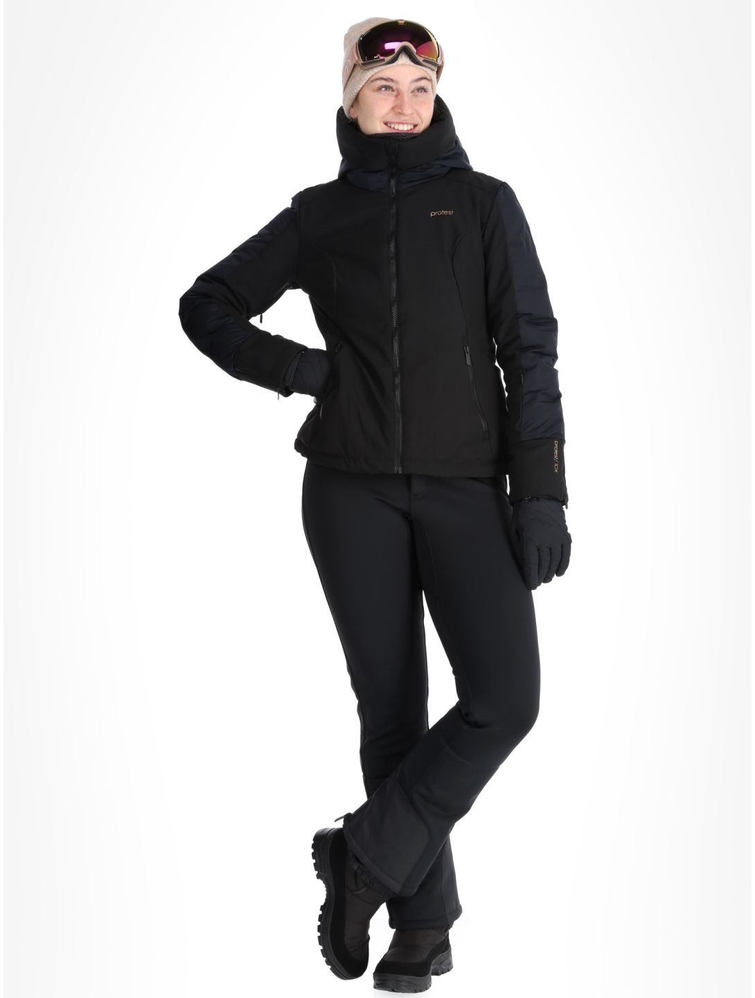 Protest, PRTMERCURY veste de ski femmes True Black noir 