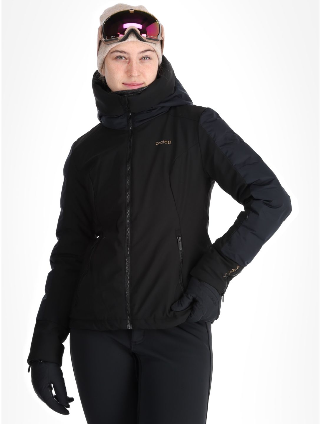 Protest, PRTMERCURY veste de ski femmes True Black noir 