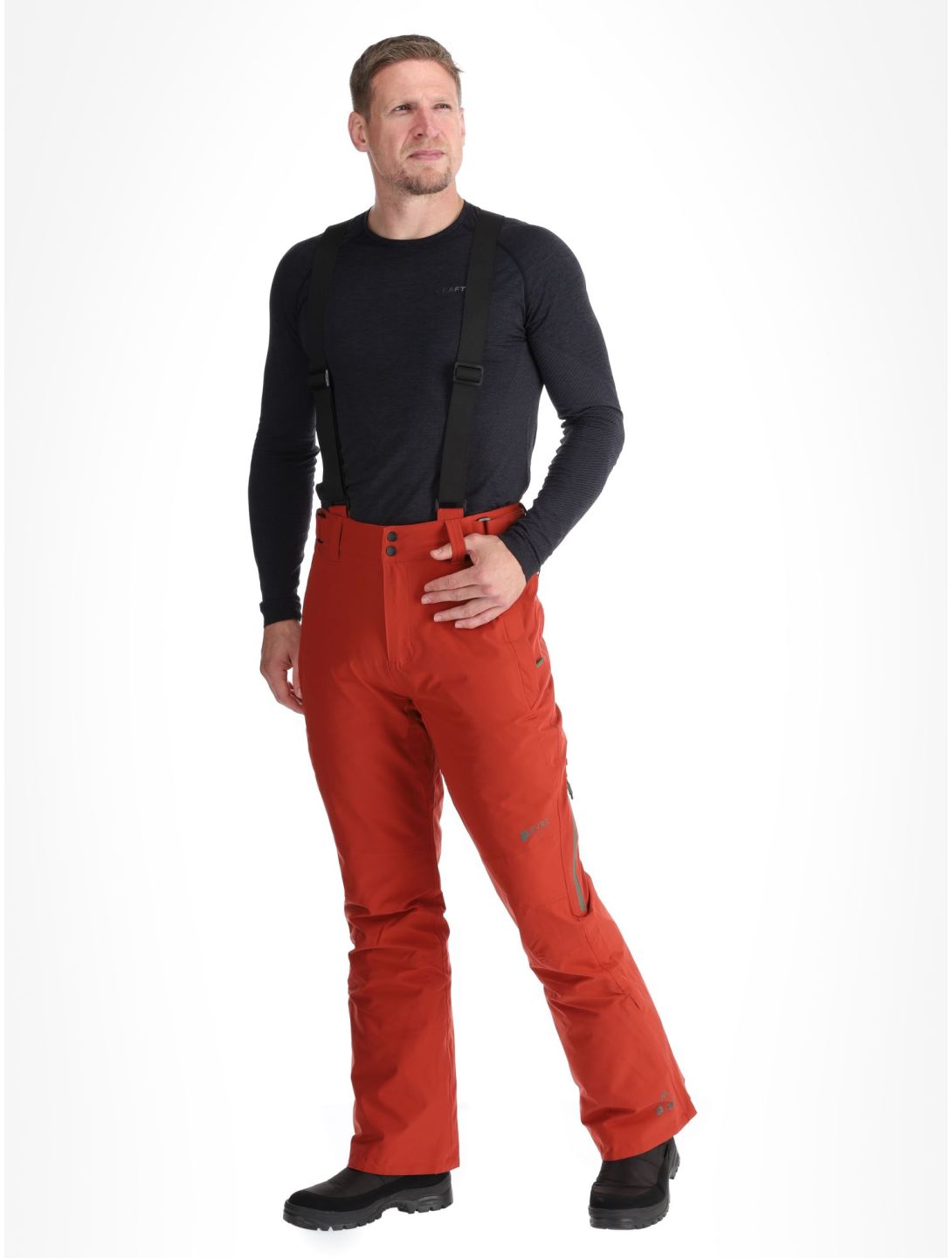 Protest, PRTMIKADO pantalon de ski hommes Barn Red rouge 