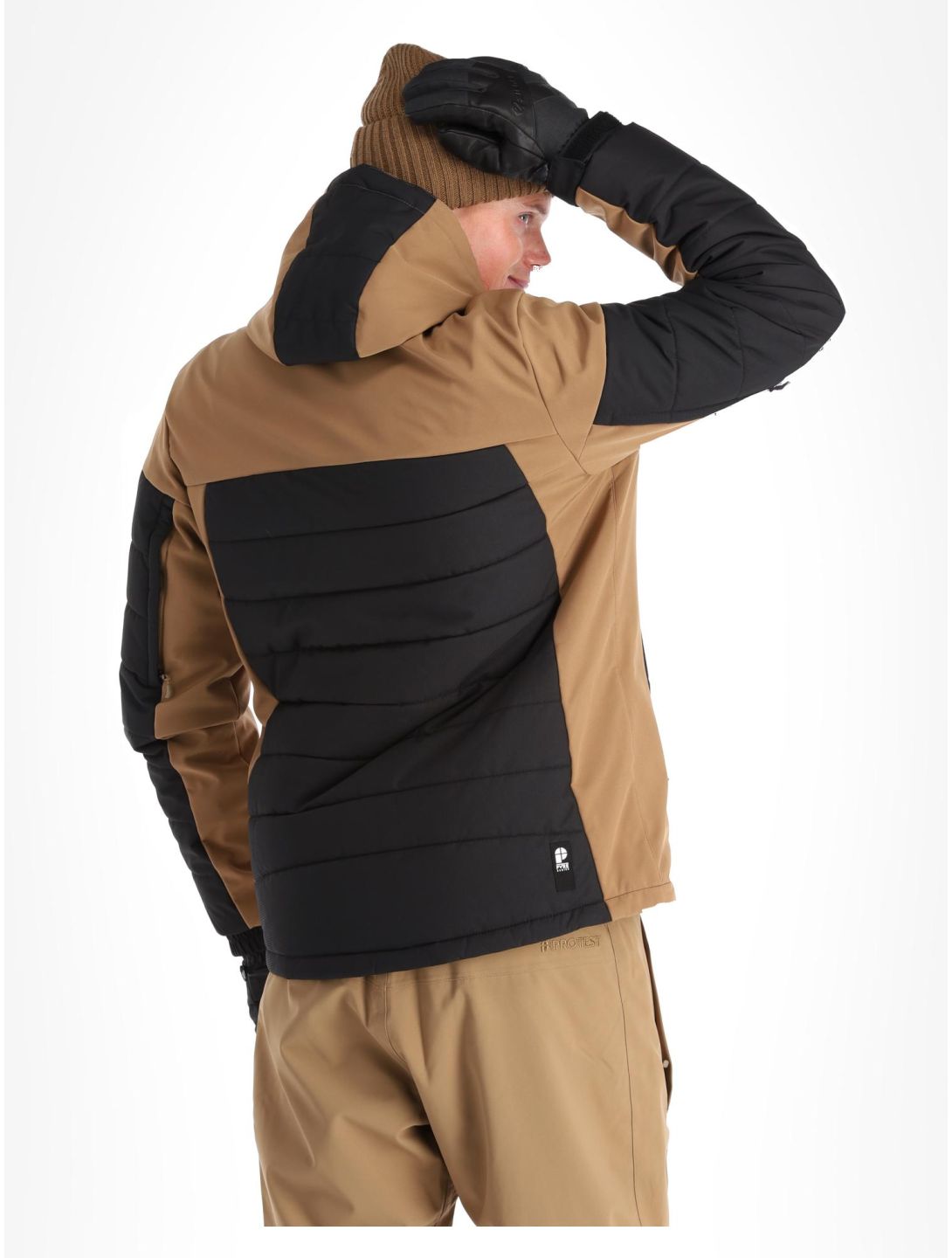 Protest, Prtmount veste de ski hommes Sandy Brown brun 