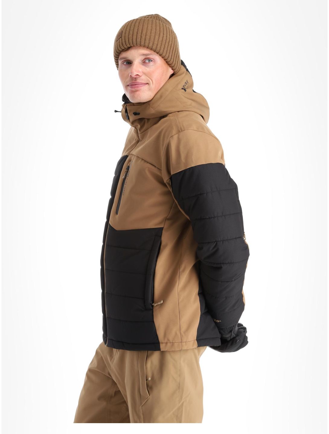 Protest, Prtmount veste de ski hommes Sandy Brown brun 