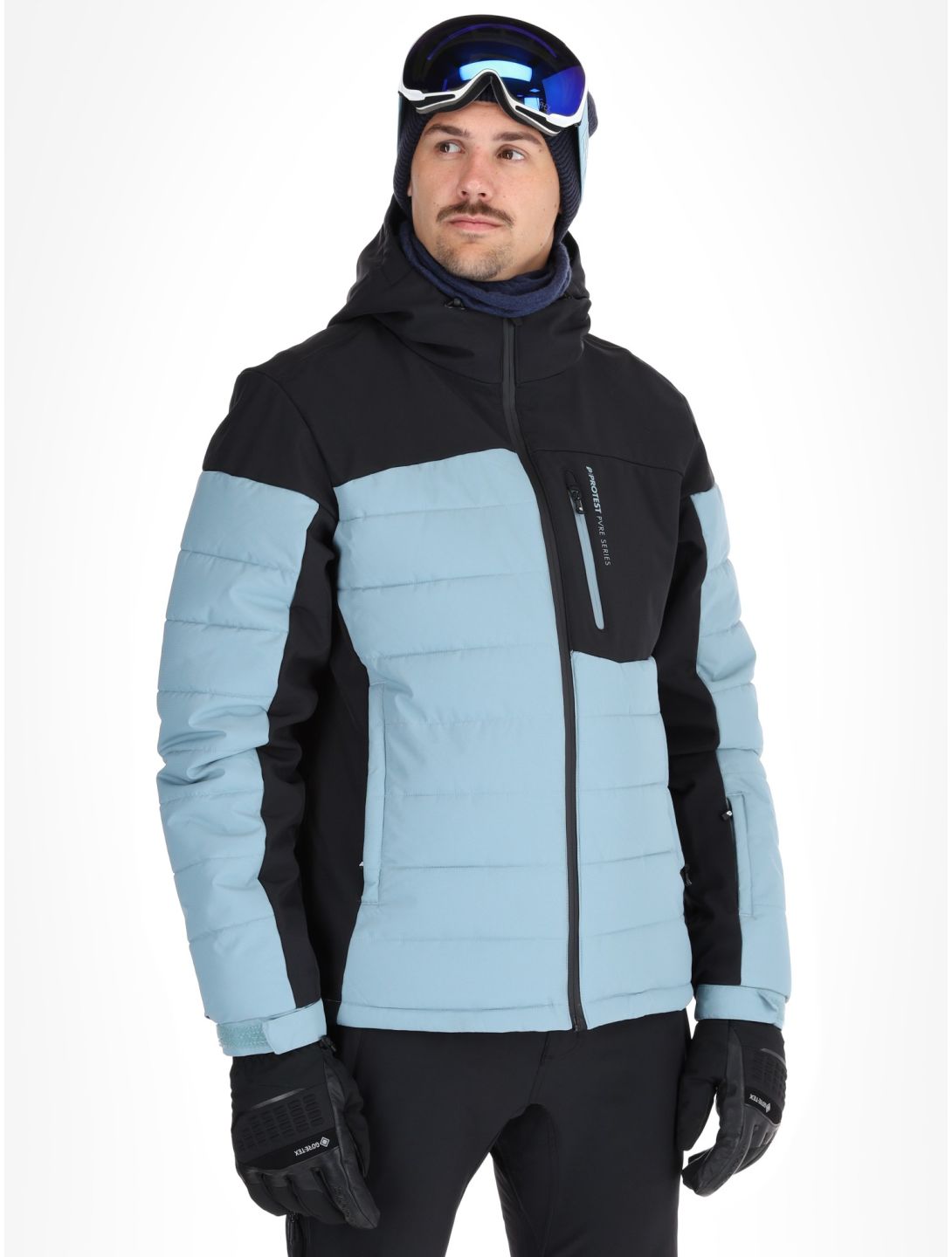 Protest, PRTMOUNT24 veste de ski hommes Steel Blue bleu 