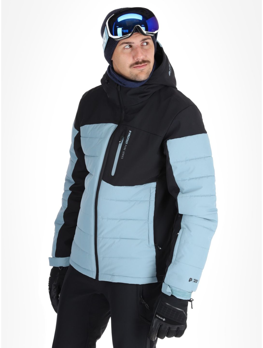 Protest, PRTMOUNT24 veste de ski hommes Steel Blue bleu 