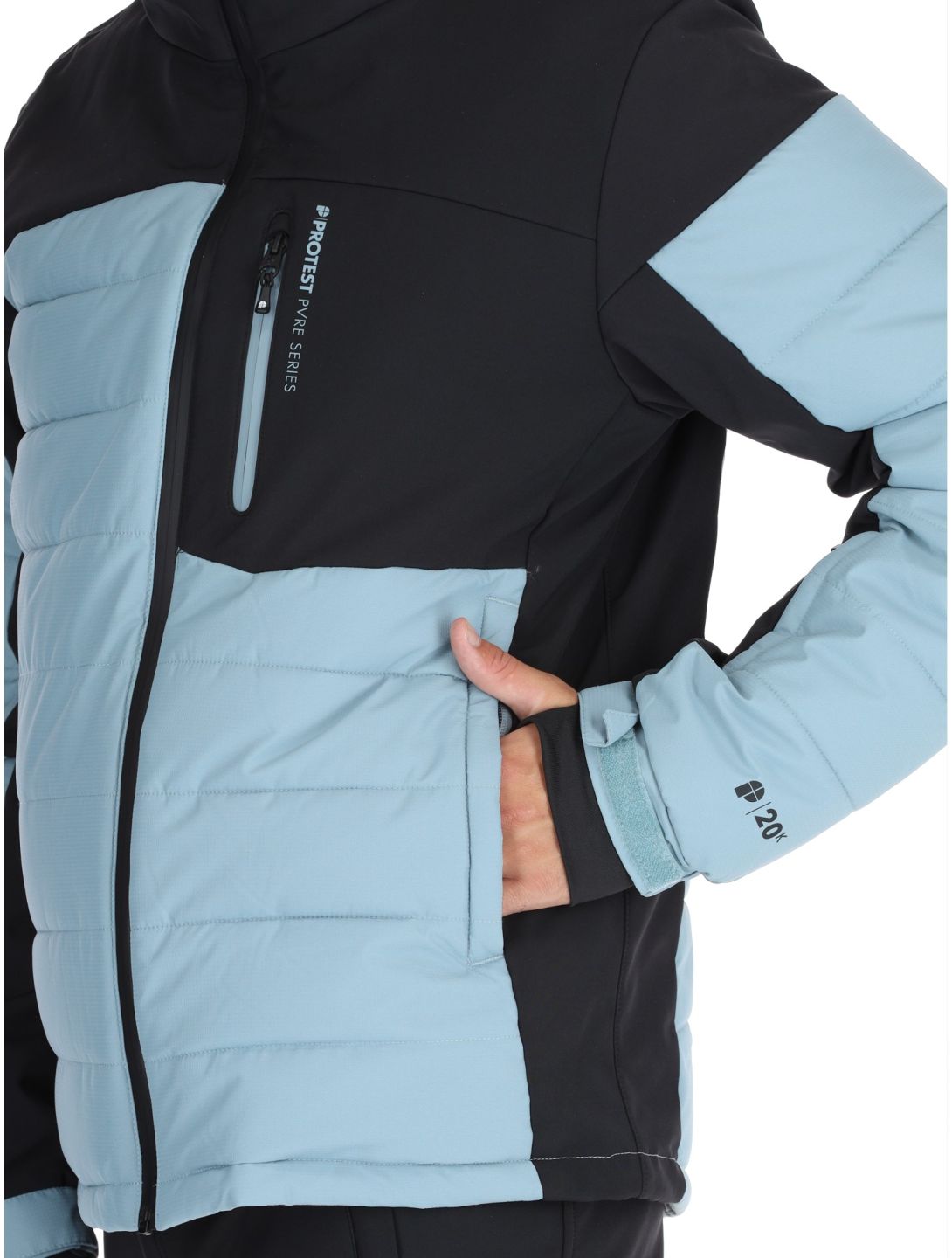 Protest, PRTMOUNT24 veste de ski hommes Steel Blue bleu 