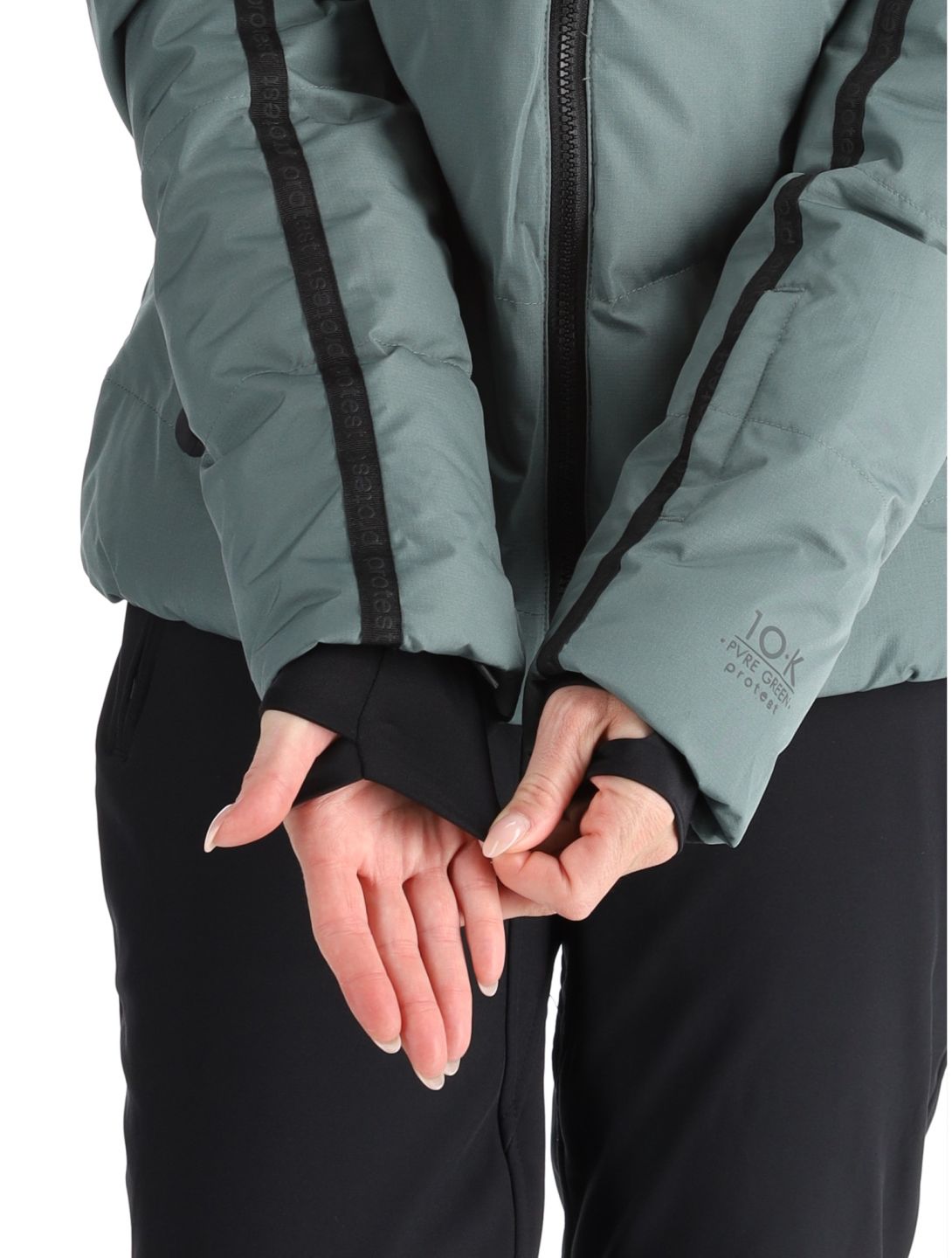 Protest, PRTONYX veste de ski femmes Evergreen vert 