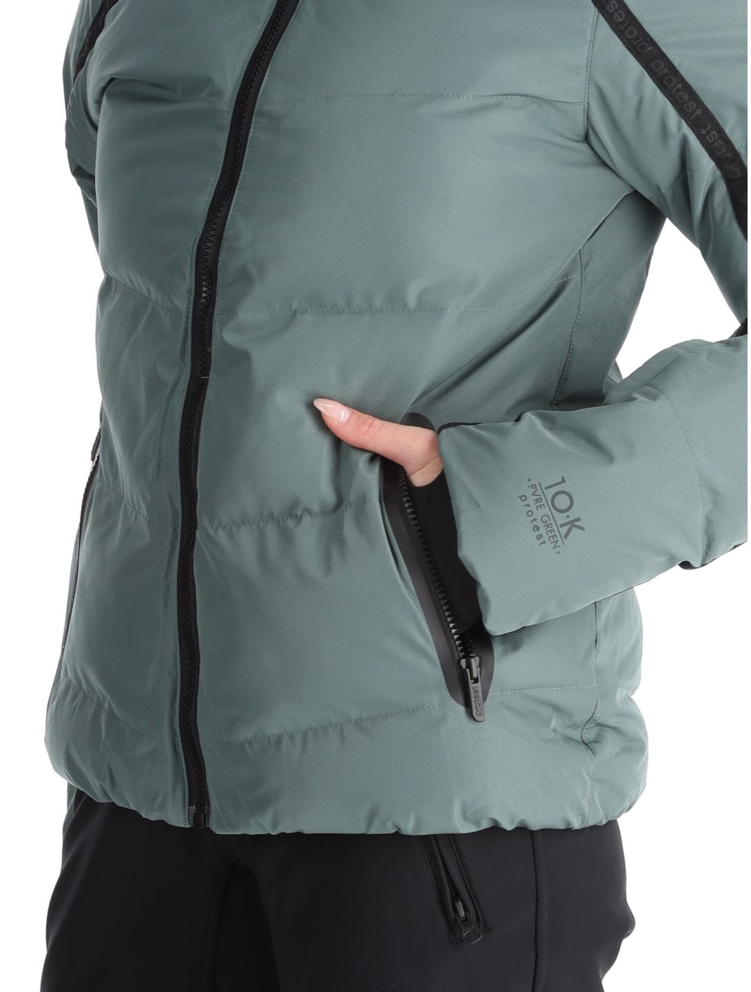 Protest, PRTONYX veste de ski femmes Evergreen vert 