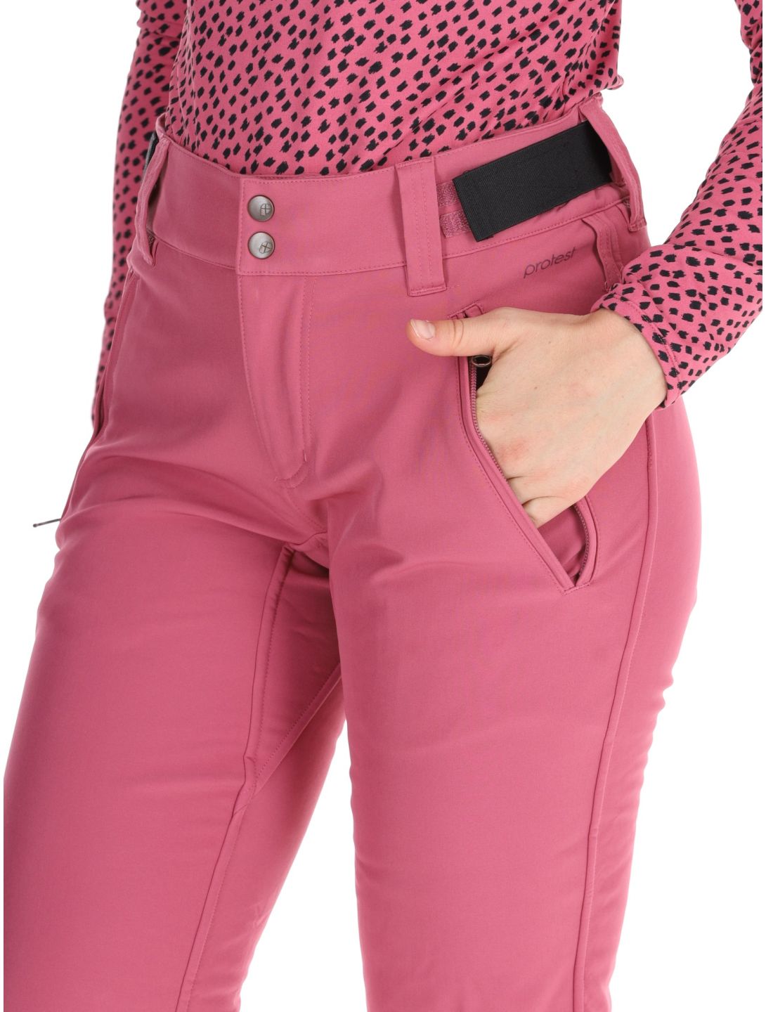 Protest, PRTRELOLE pantalon de ski femmes Rose Dust rose 