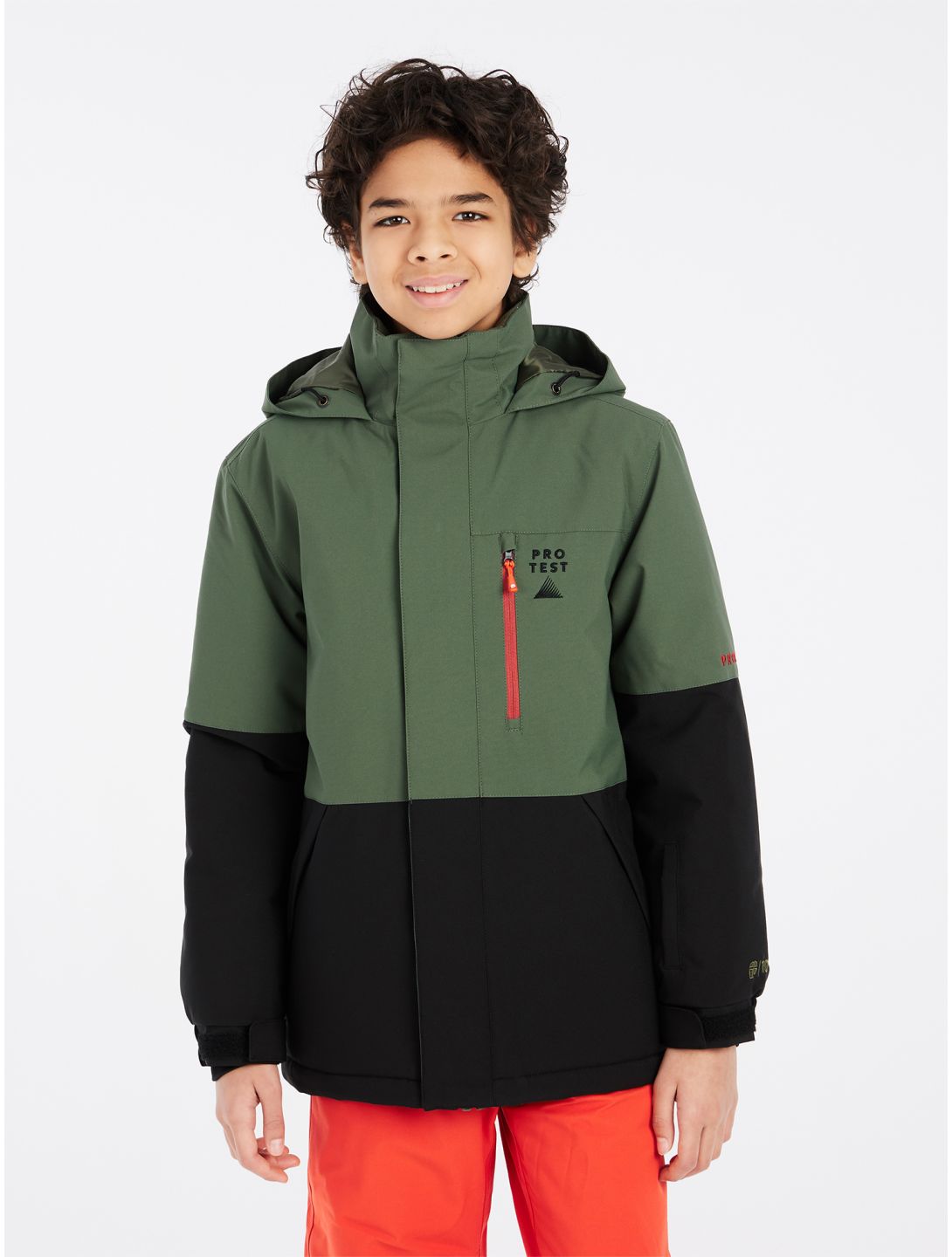 Protest, PRTSAVER JR veste de ski enfants Thyme noir, vert 