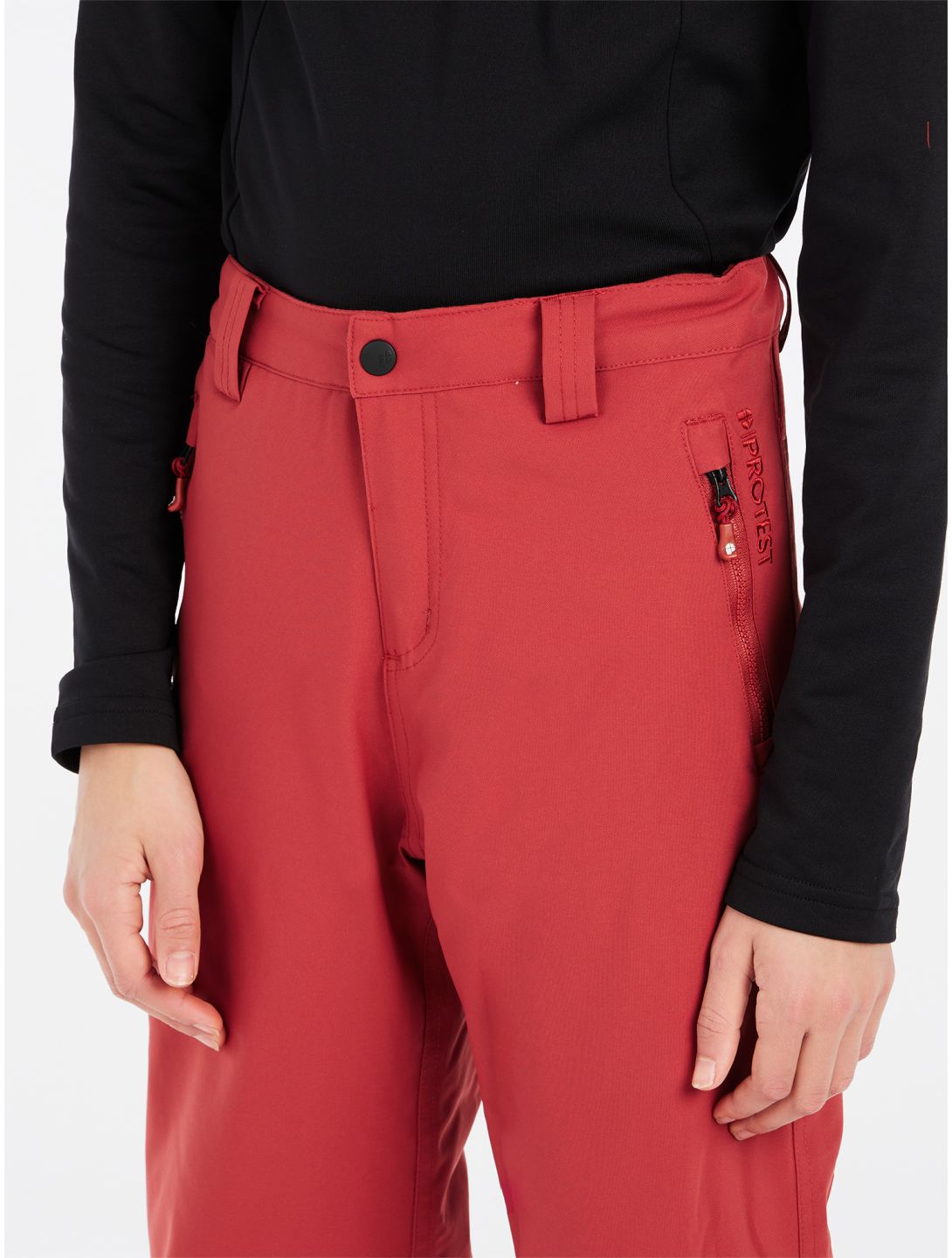 Protest, PRTSTERIO JR pantalon de ski enfants Barn Red rouge 