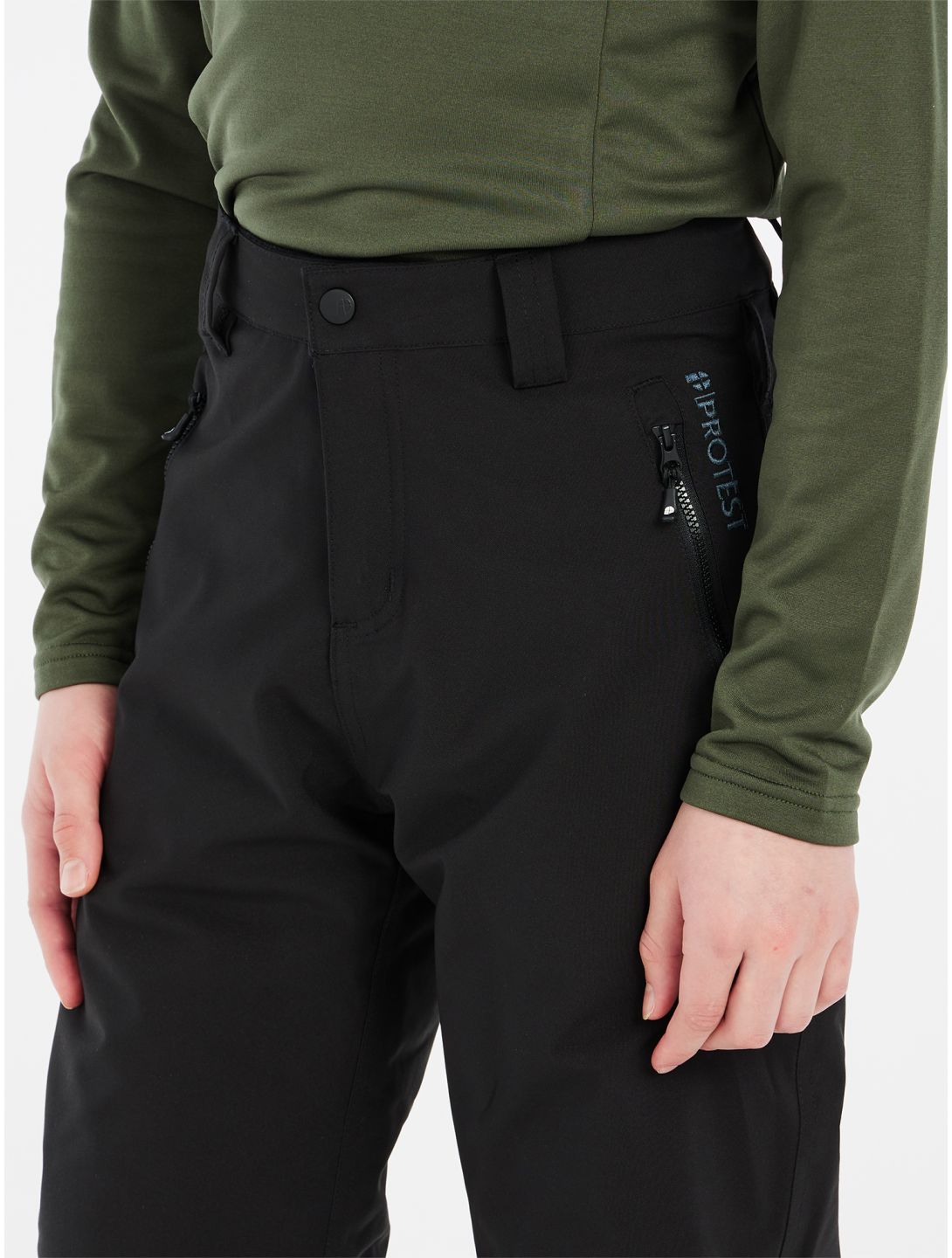 Protest, PRTSTERIO JR pantalon de ski enfants True Black noir 