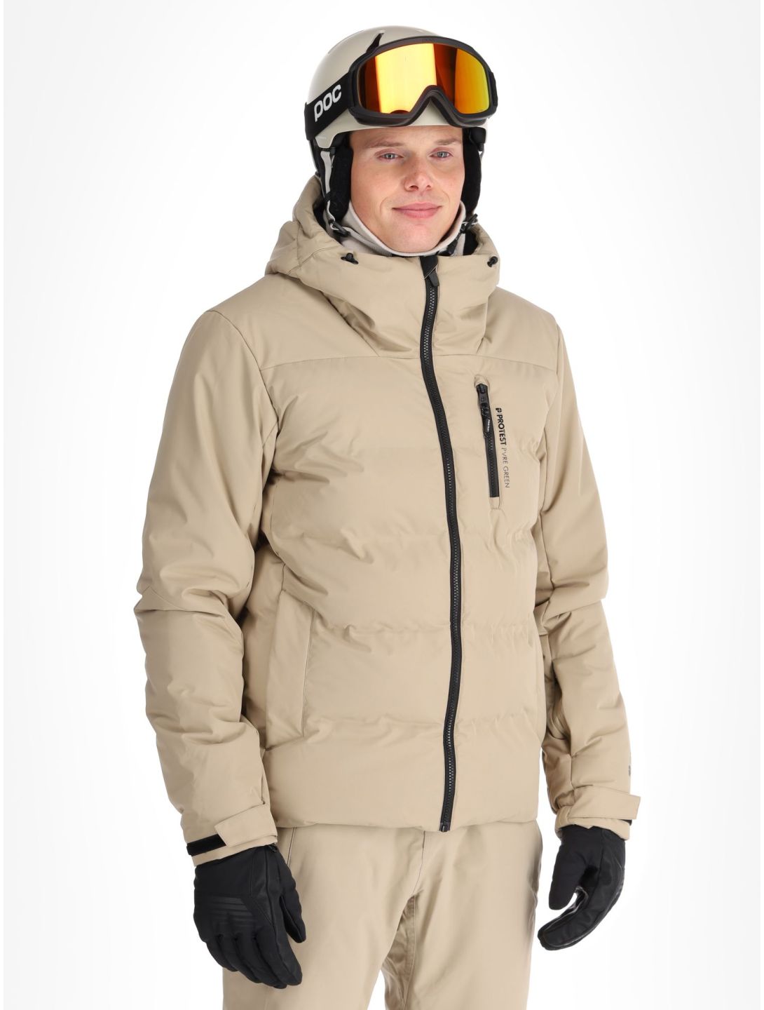 Protest, PRTSUPERIOR24 veste de ski hommes Bamboo Beige beige 