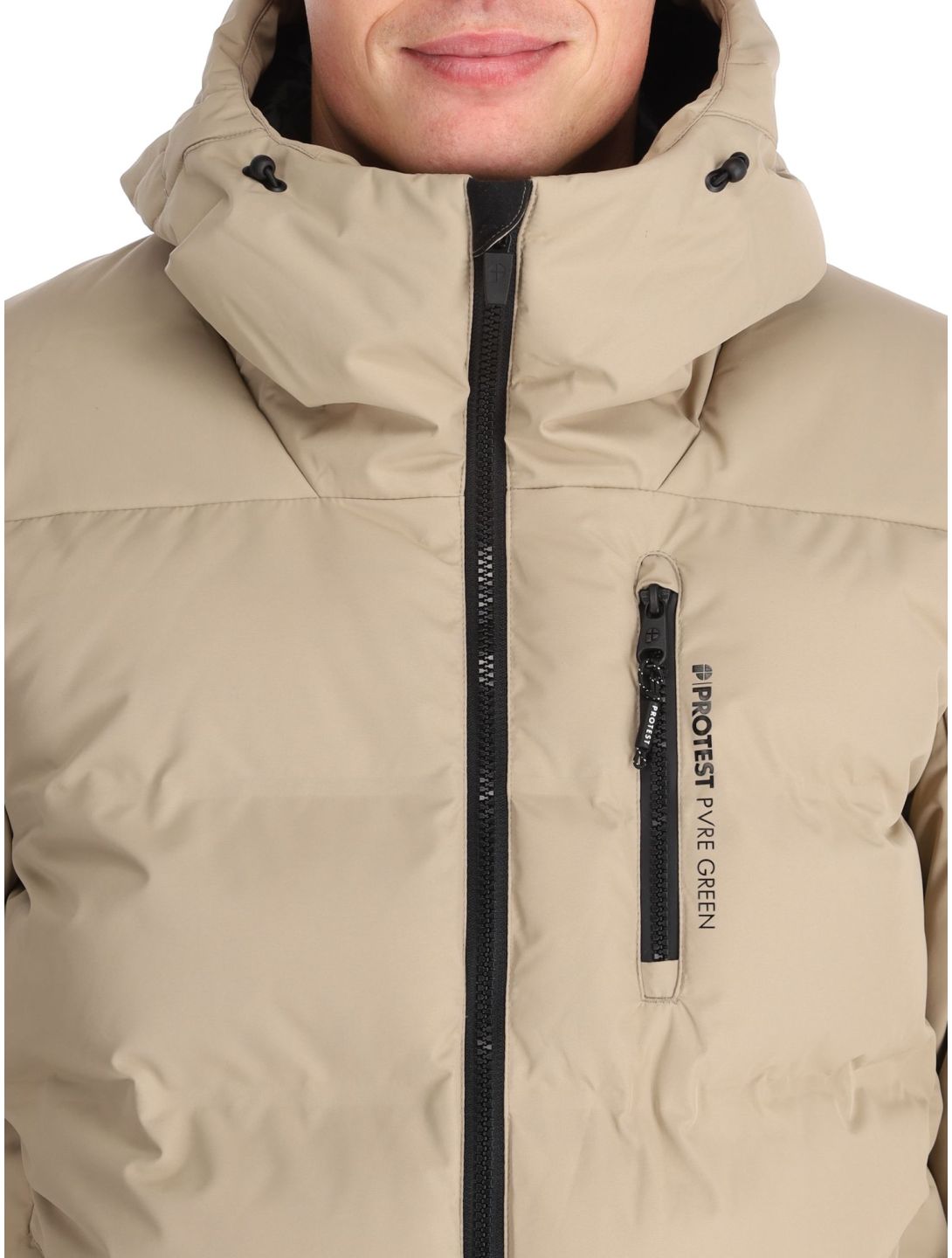 Protest, PRTSUPERIOR24 veste de ski hommes Bamboo Beige beige 